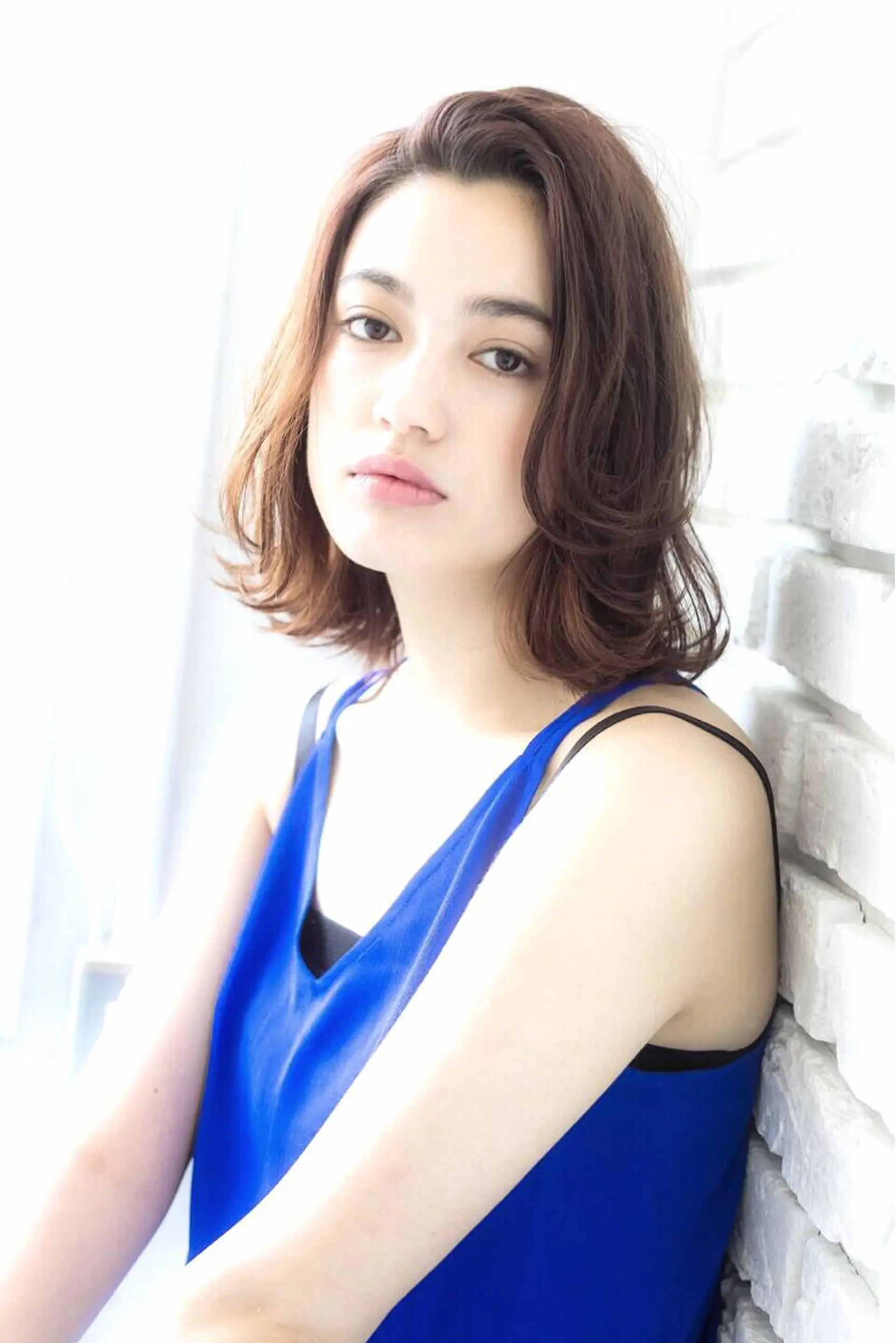 ミディアム ボブ 外ハネヘア トップスタイリスト 小澤純一のヘアスタイル