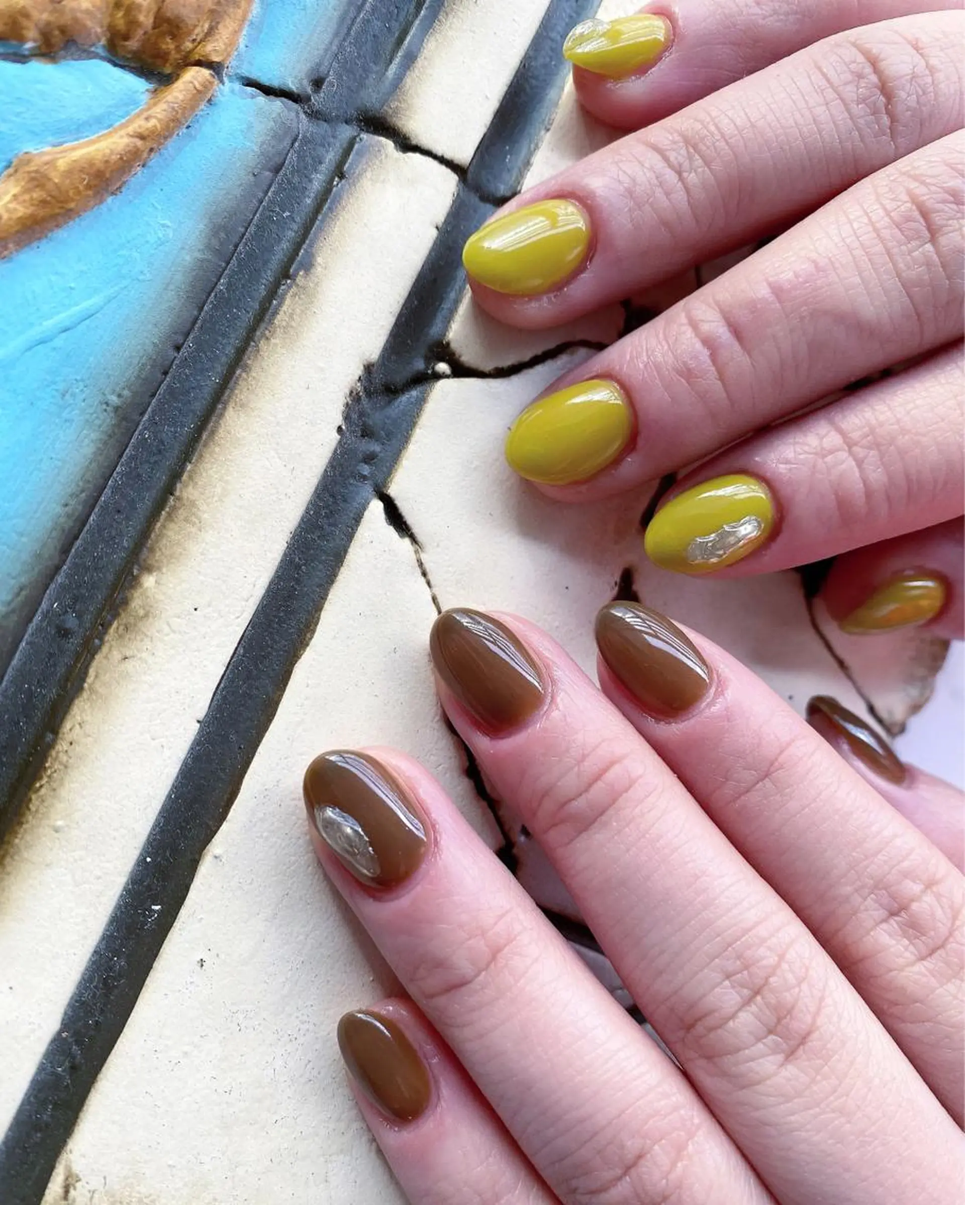 ネイル ミラーネイル ぷっくりネイル ハンドネイル private nail salon   crystal ⭐︎ color所属・crystal ⭐︎ colorのネイルデザイン