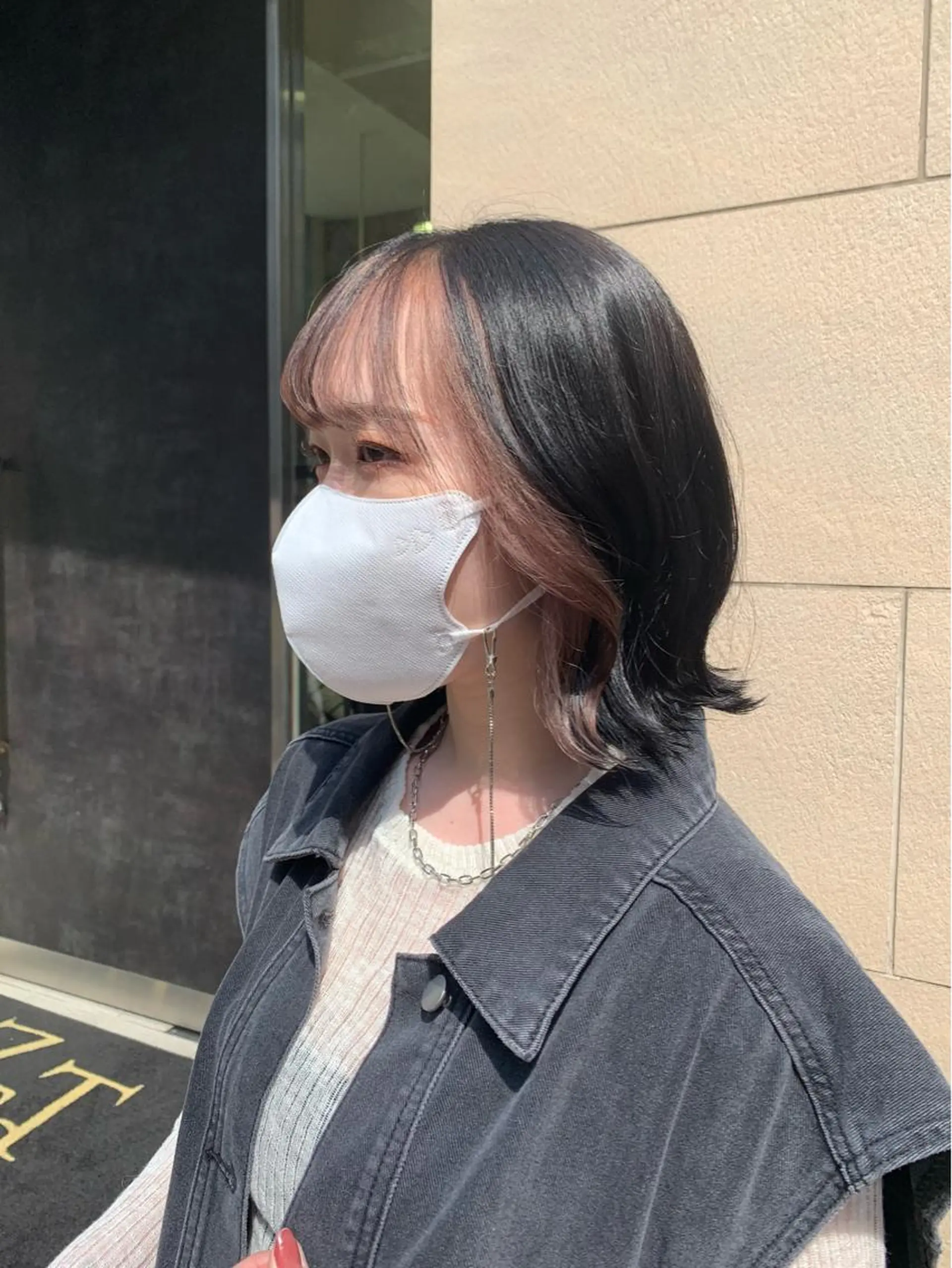 ミディアム カラー ミストバング  フェイスフレーミング 似合わせレイヤーカ ット　ʚɞ riiのヘアスタイル