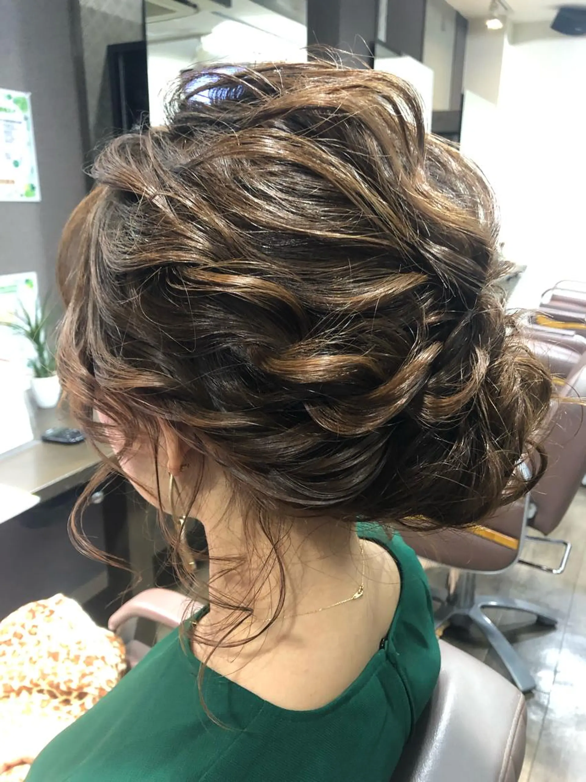 ミディアム ヘアアレンジ ヘアセット pep所属・pep natsumiのヘアスタイル
