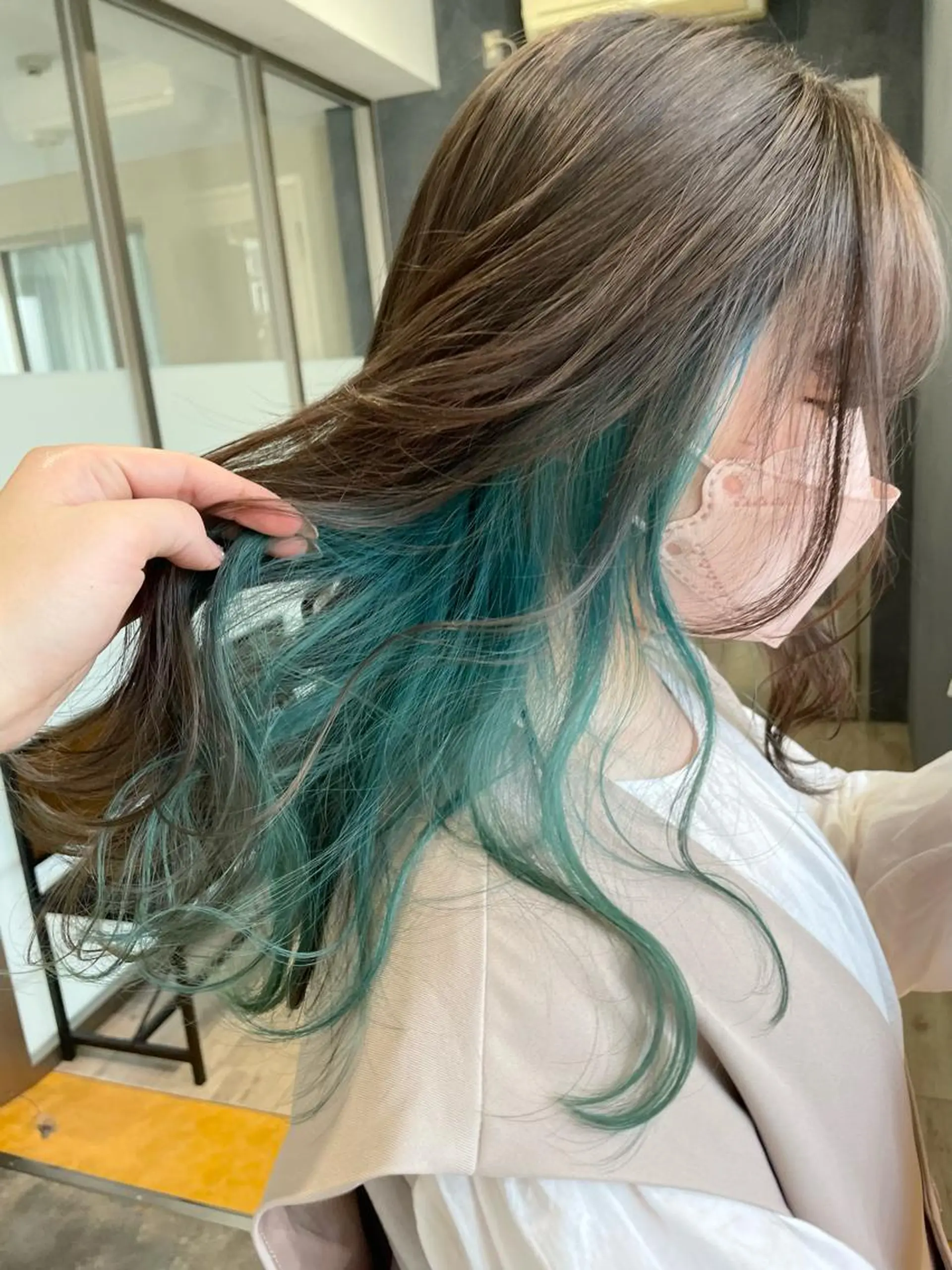 ロング カラー ~tie.hair salon所属・Ryoka🌼倉敷/ ハイトーン/レイヤーのヘアスタイル