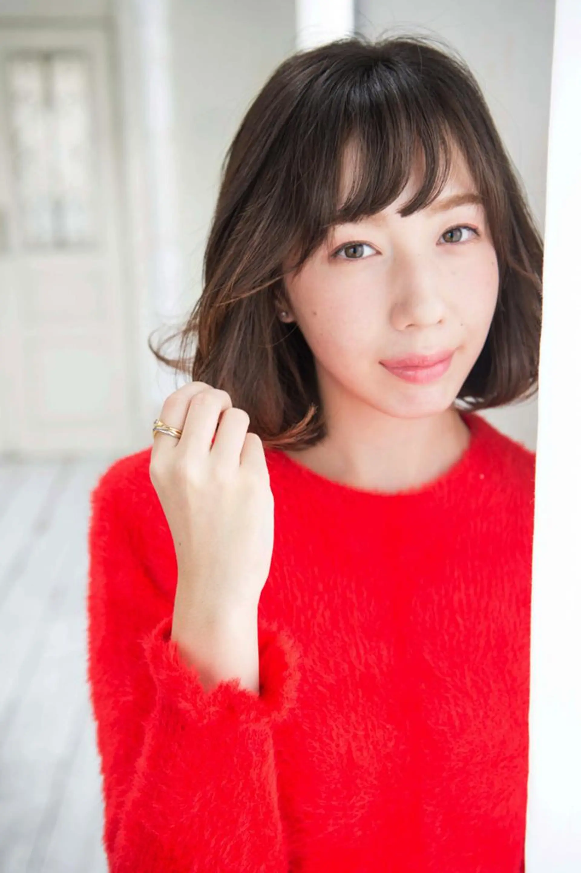 ミディアム カラー パーマ ミディアムパーマ 髪質改善🌈縮毛矯正 荻原　達矢のヘアスタイル