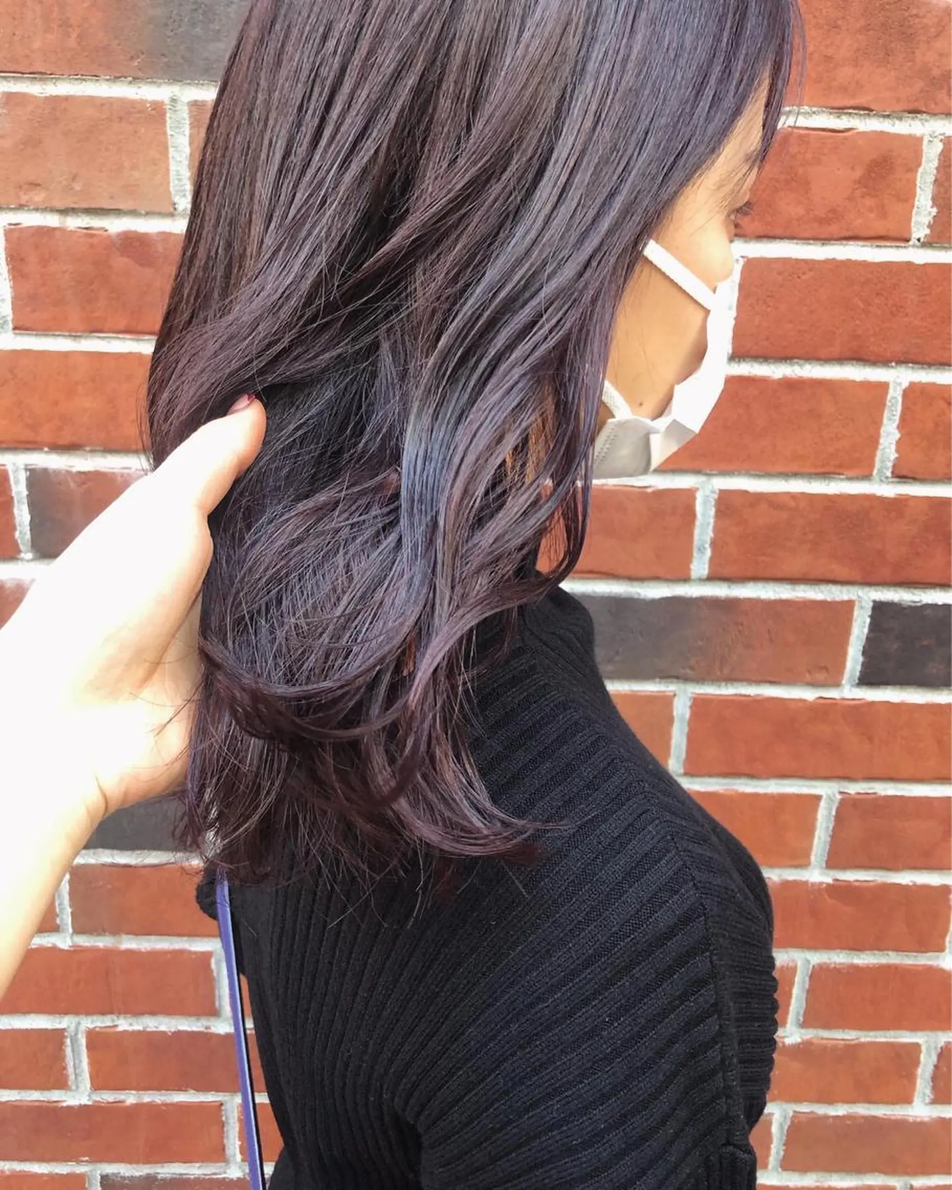 セミロング カラー ヘアアレンジ ラベンダーカラー カット ヘアカラー トリートメント 酸性縮毛矯正🧴韓国 レイヤー/髪質改善のヘアスタイル