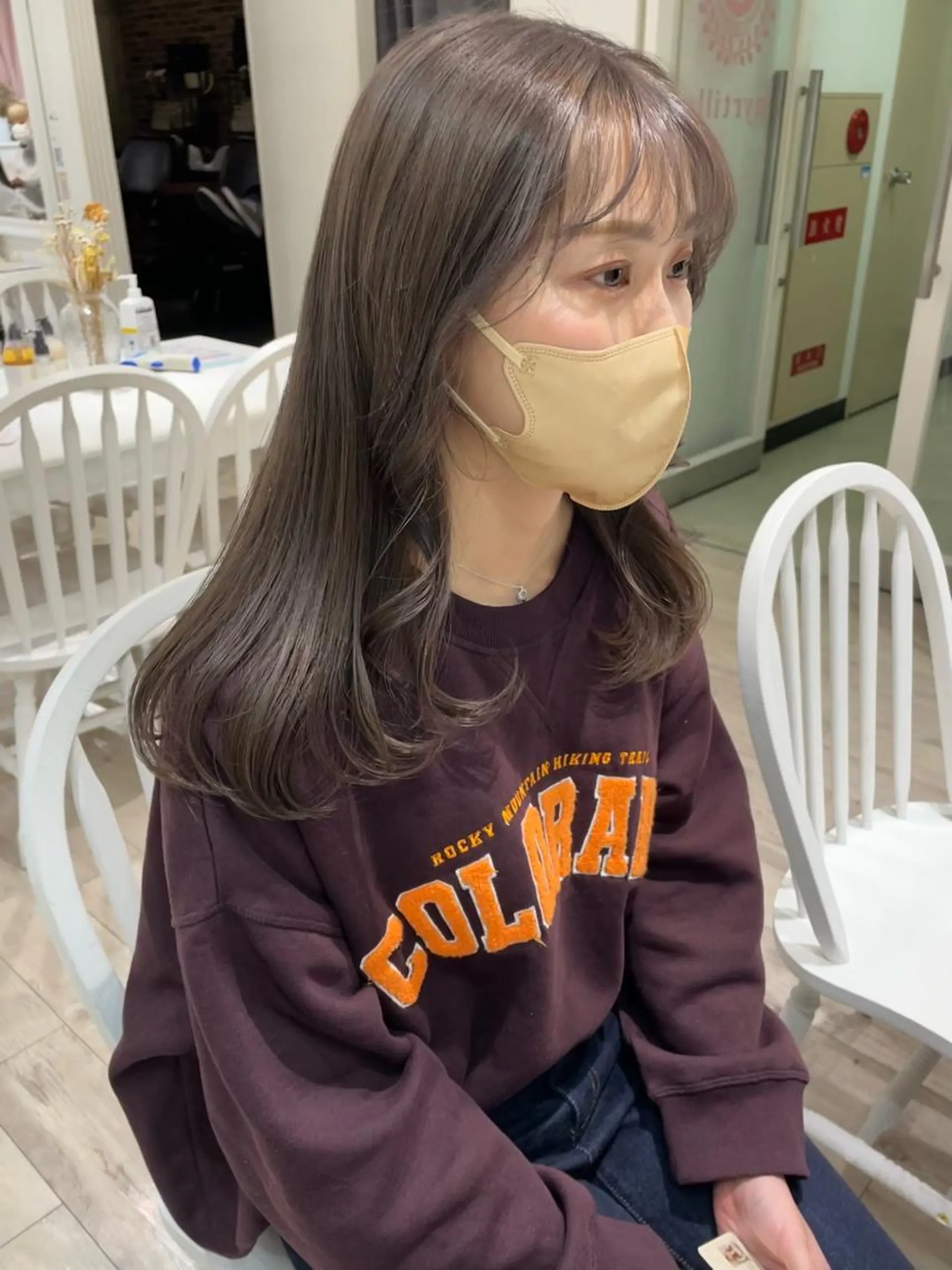 セミロング カラー miyu /大阪美容室のヘアスタイル