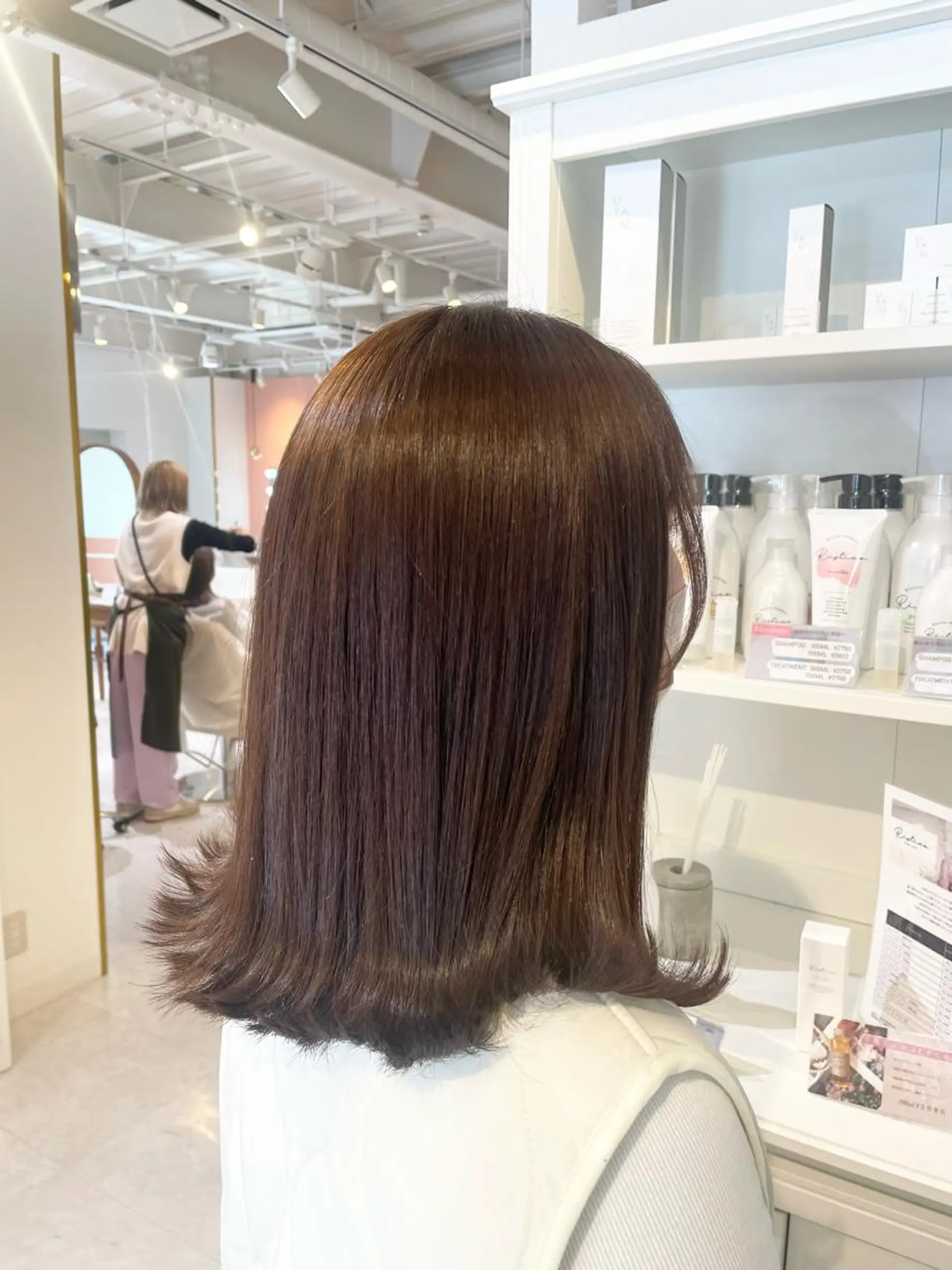 ミディアム カラー ヘアカラー 和田 真依のヘアスタイル