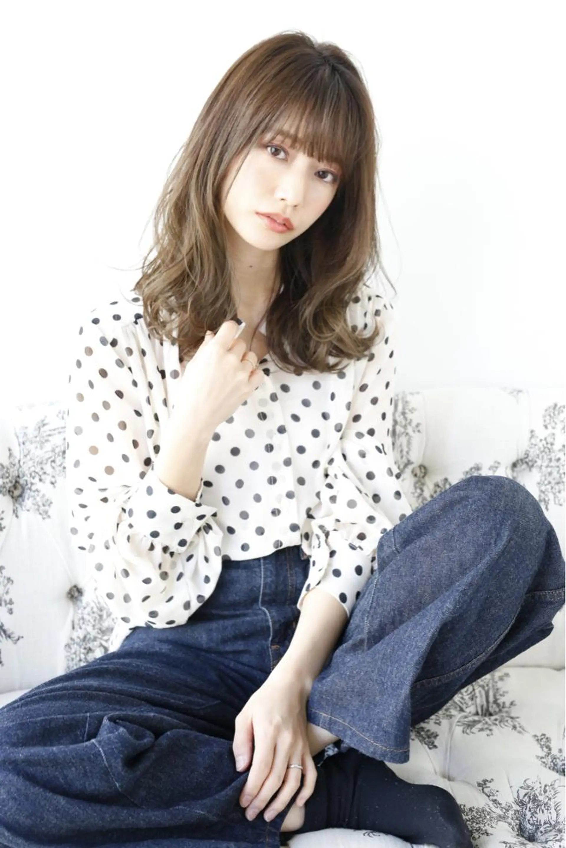 セミロング 指名支持率NO.1 スタイリストのヘアスタイル