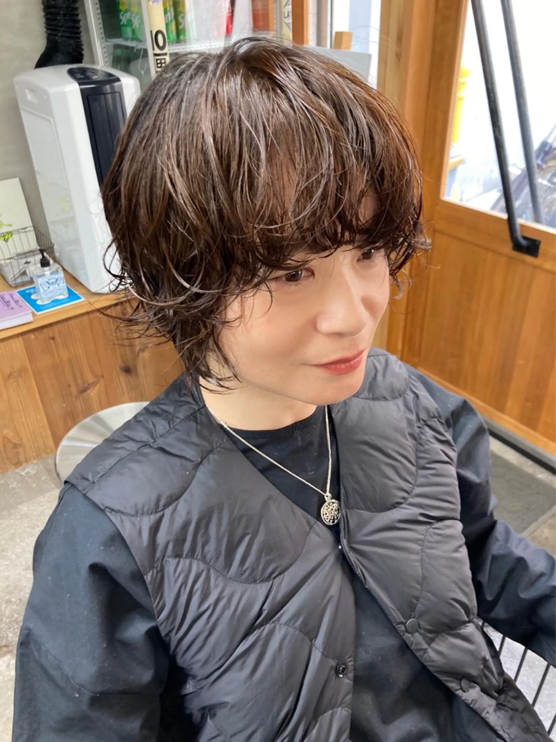 ショート カラー パーマ ヘアアレンジ BRUNTJET所属・MAEDA MADOKAのヘアスタイル