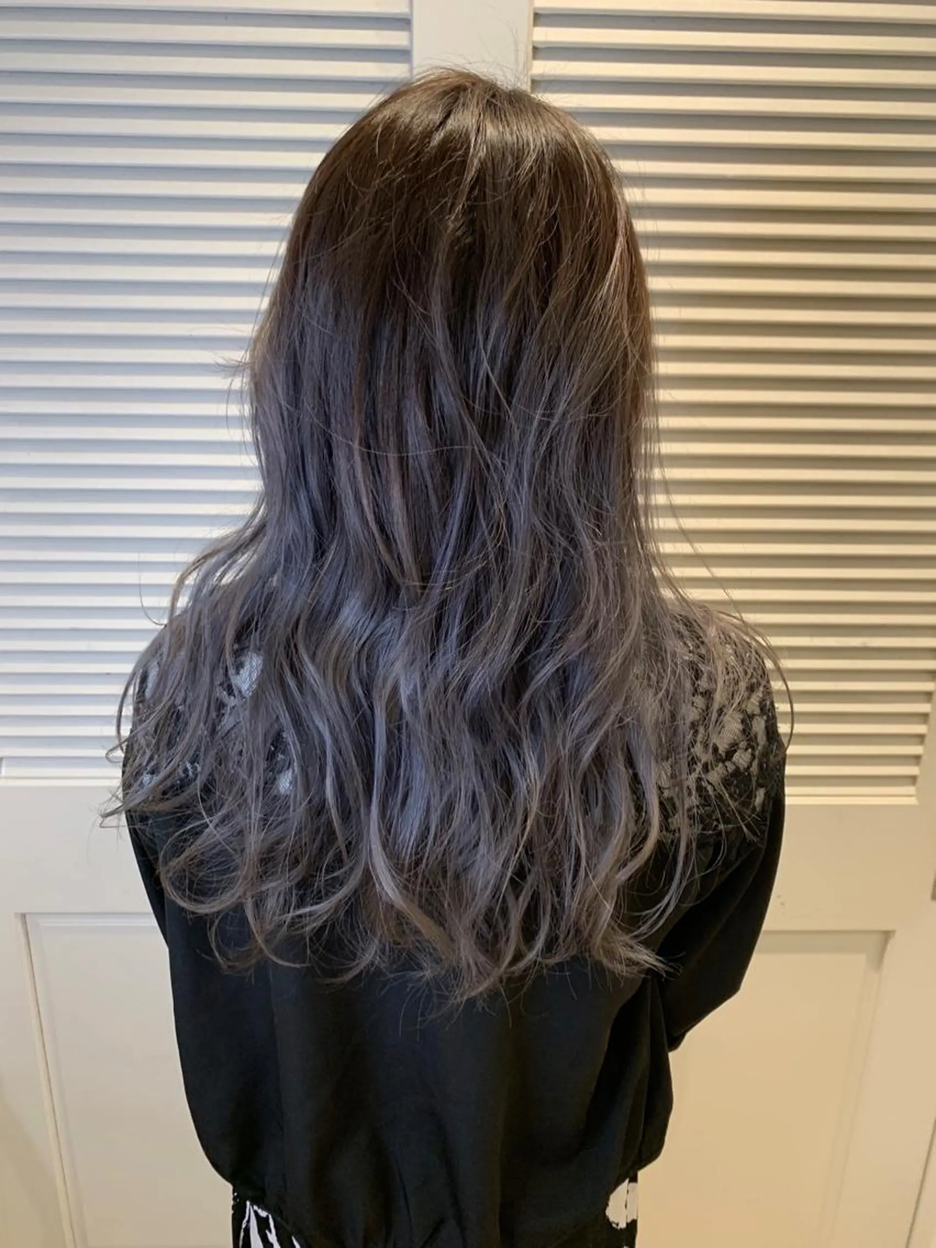 セミロング アッシュ ヘアカラー トリートメント 渋谷ハイトーン/ デザインカラー阿部のヘアスタイル