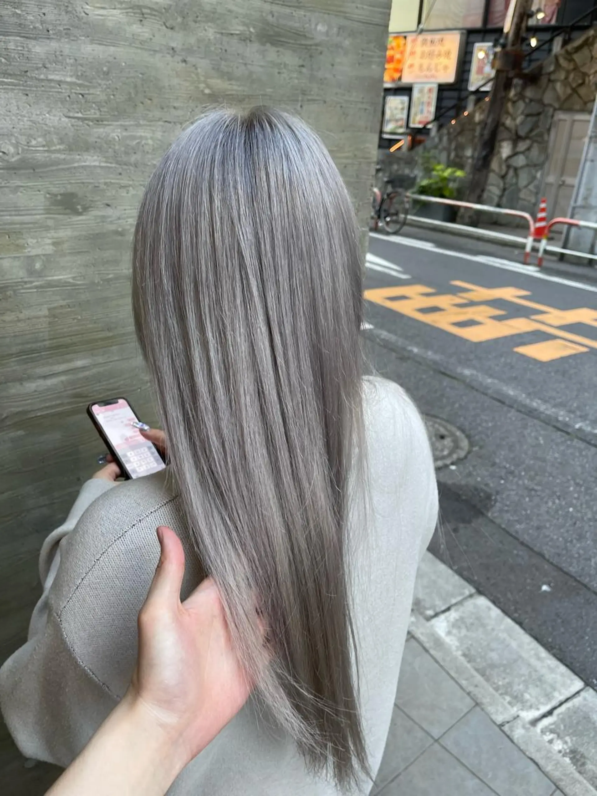 ロング カラー カット ヘアカラー トリートメント オージュアソムリエ DAIKI⭐️のヘアスタイル