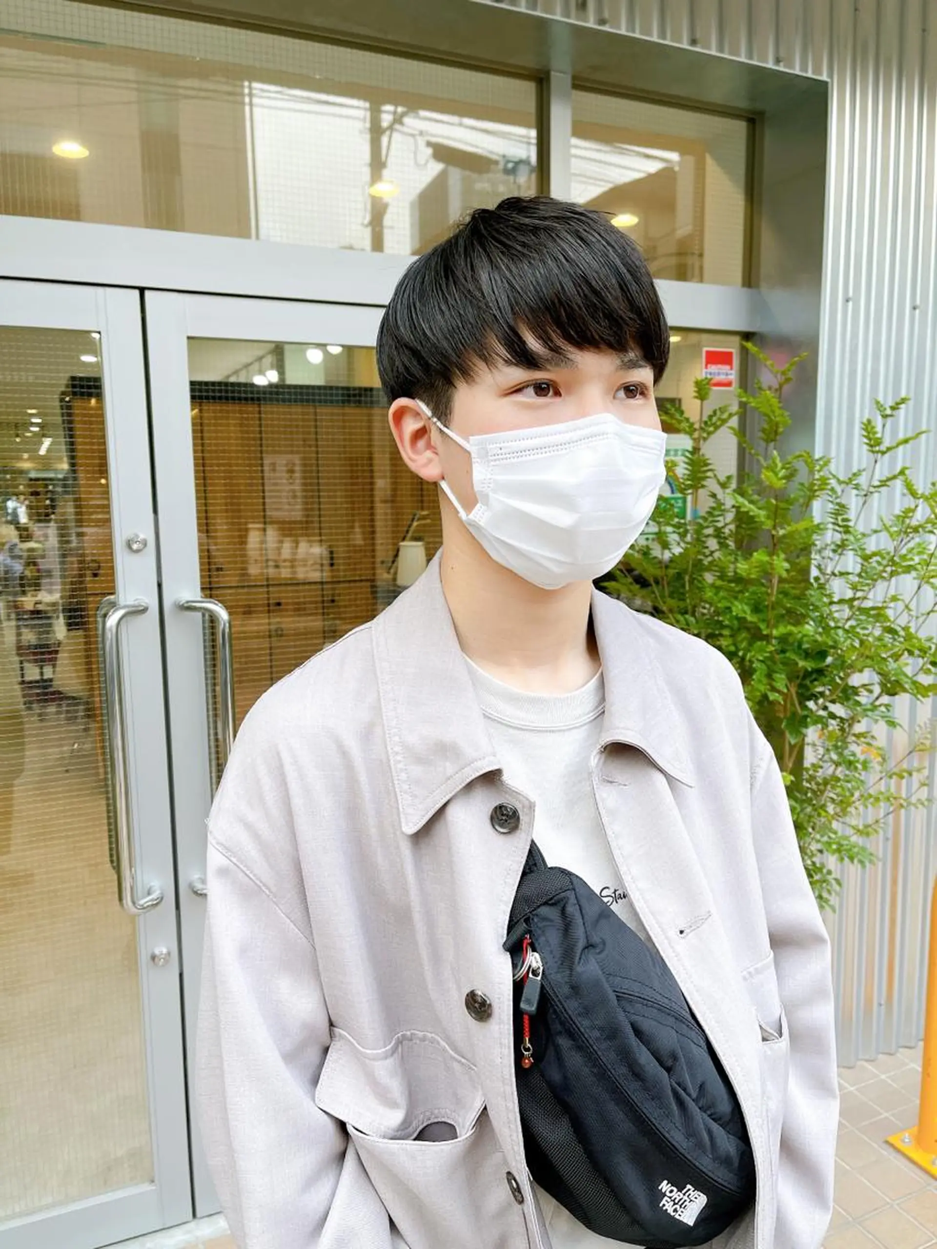 ショート パーマ メンズ マッシュ カット ヘアカラー パーマ 縮毛矯正 トリートメント メンズパーマ タカキリョウのヘアスタイル