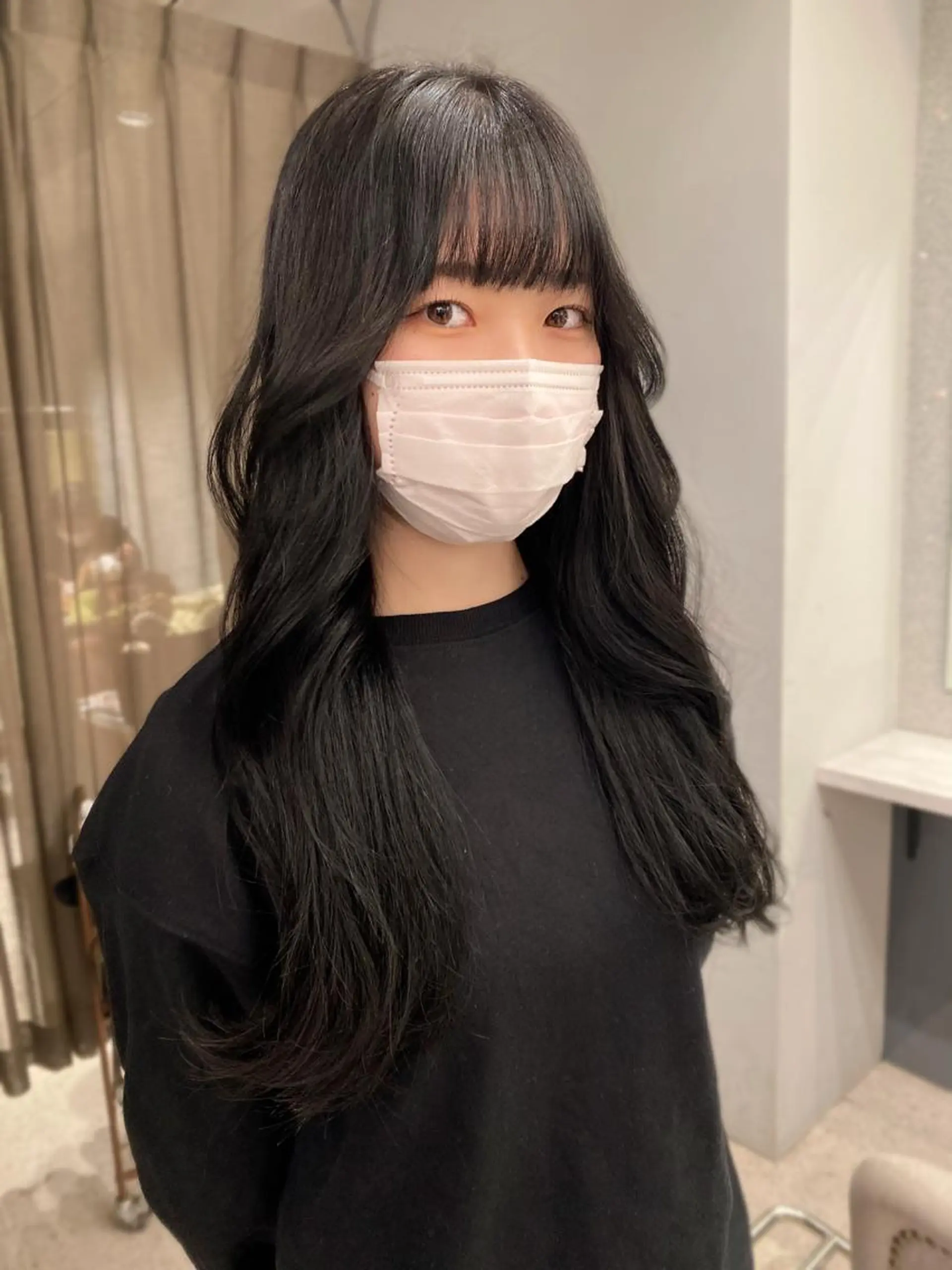 ロング 京都レイヤーカット/ 縮毛矯正/羽柴りくのヘアスタイル