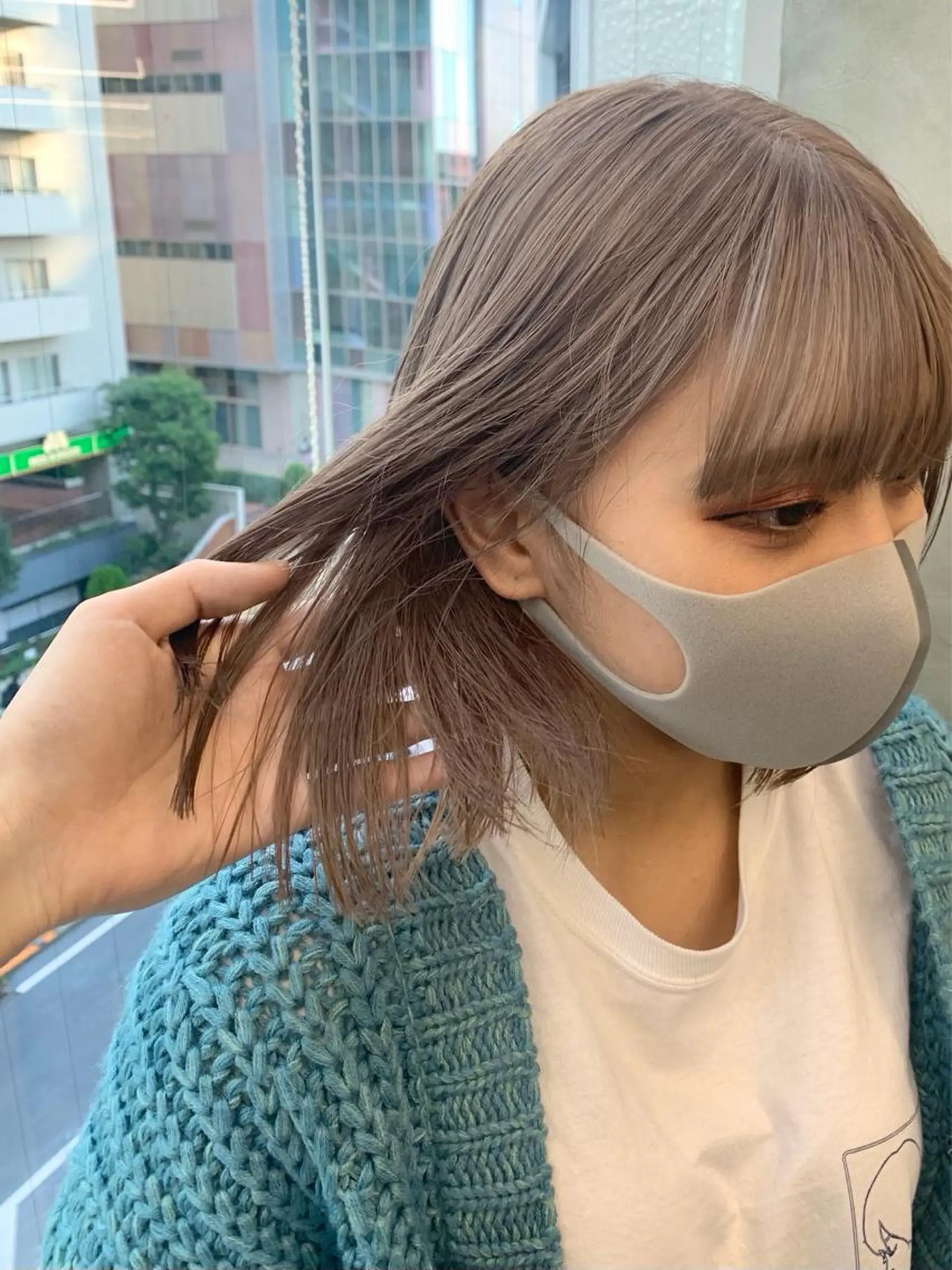 ミディアム カラー ヘアカラー トリートメント ヘアセット 🌿似合わせブリーチ 松本朋幸🌿のヘアスタイル