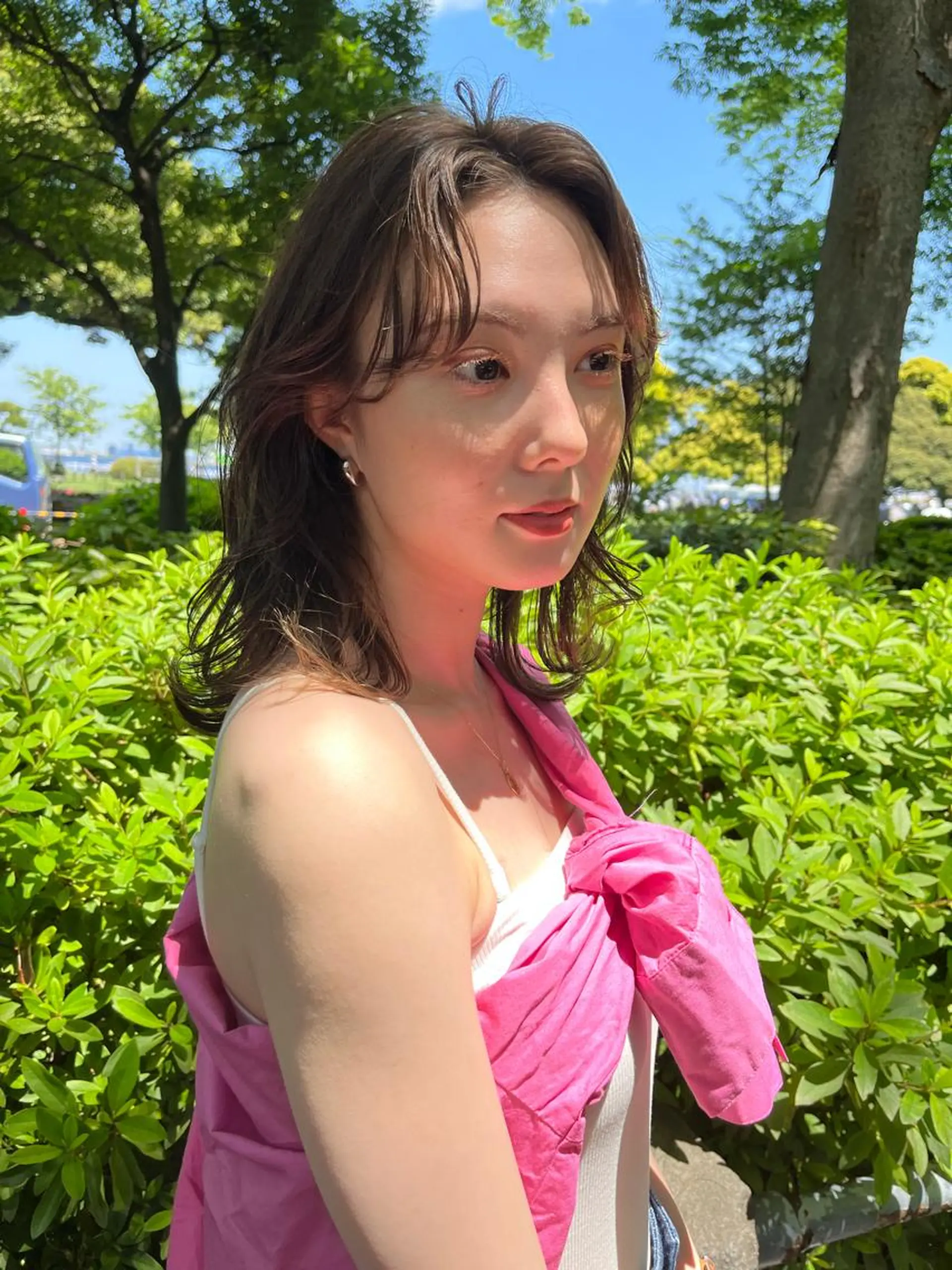 セミロング カラー ヘアアレンジ カット ヘアカラー トリートメント サソウ ユリエ🥥のヘアスタイル