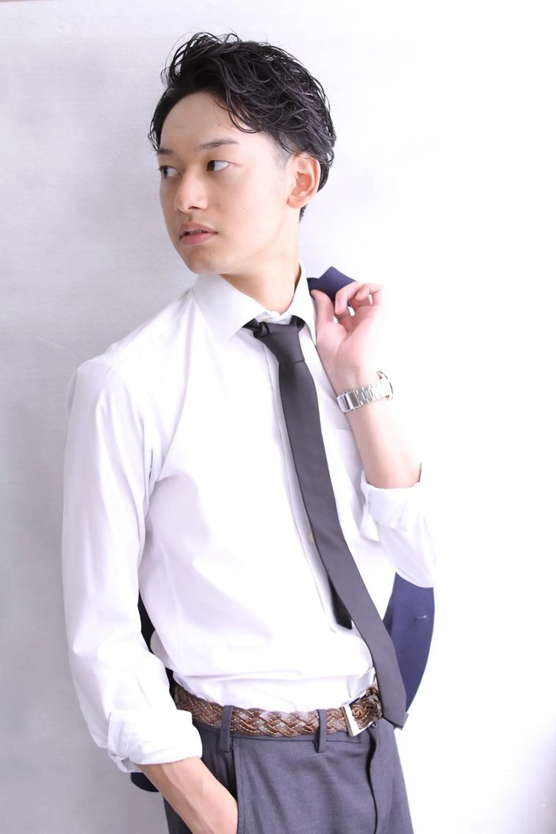 ショート メンズ EMANONシェアサロン心斎橋店所属・韓国メンズヘア　ミル クティボブ　足立佳代のヘアスタイル