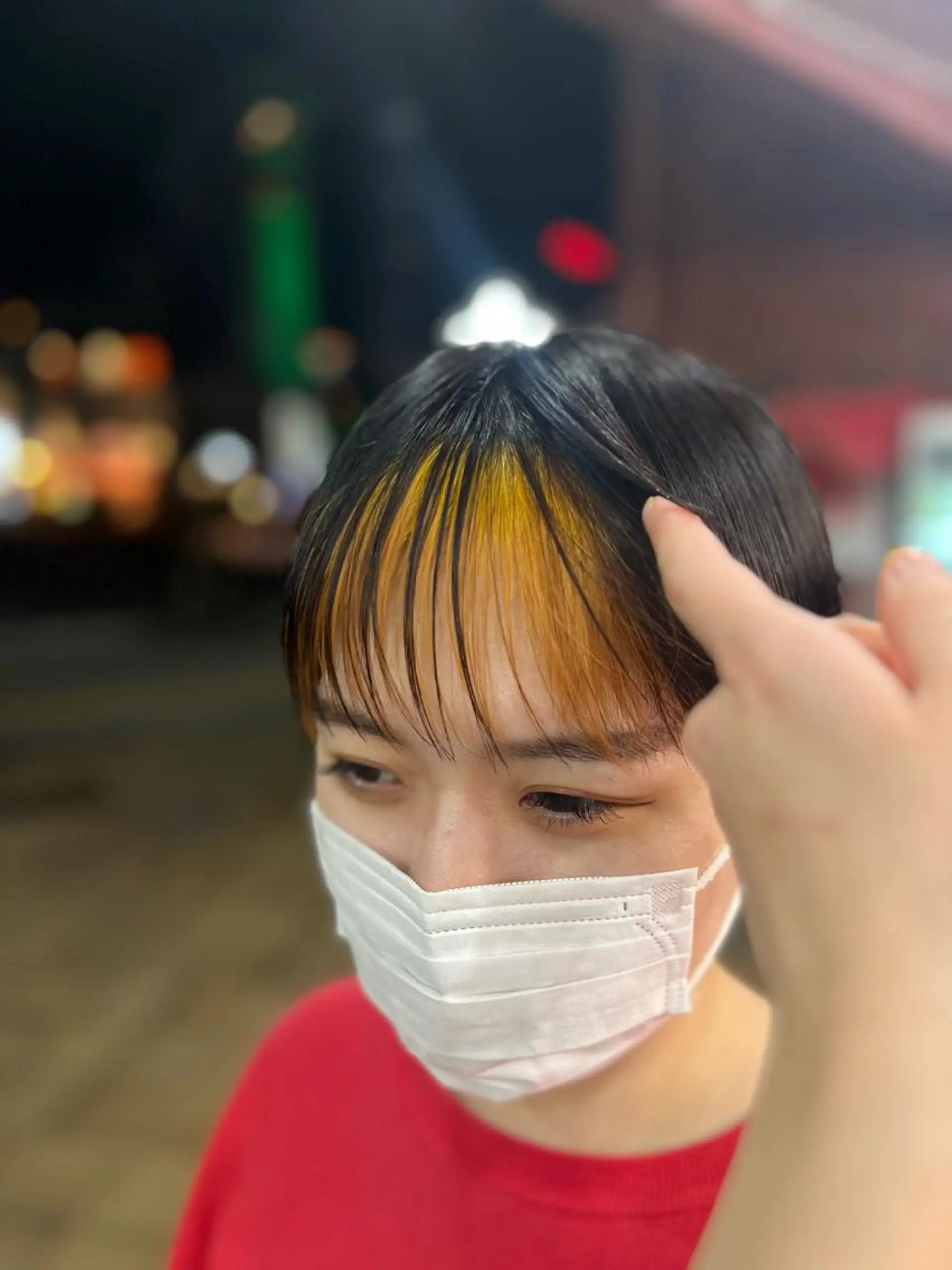 ショート カラー ダブルカラー イエローカラー 藤川 瑛梨奈のマツエク・マツパデザイン