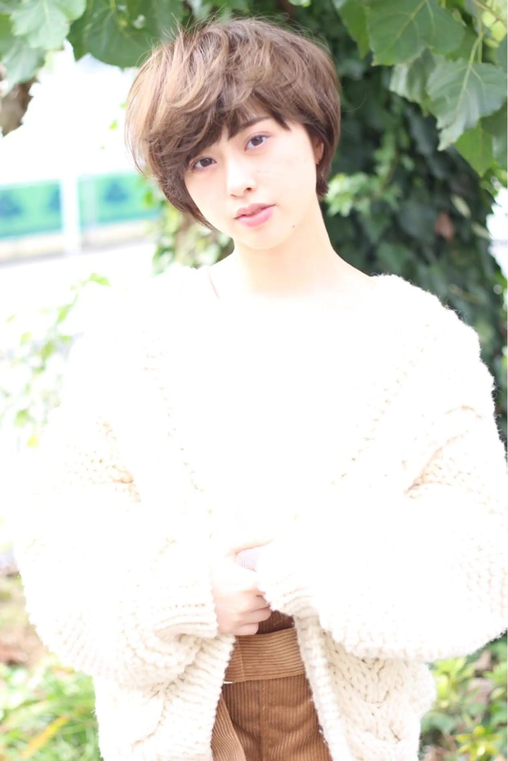 ショート カラー パーマ ショートヘア toi【トワ】所属・安達 俊亮のヘアスタイル