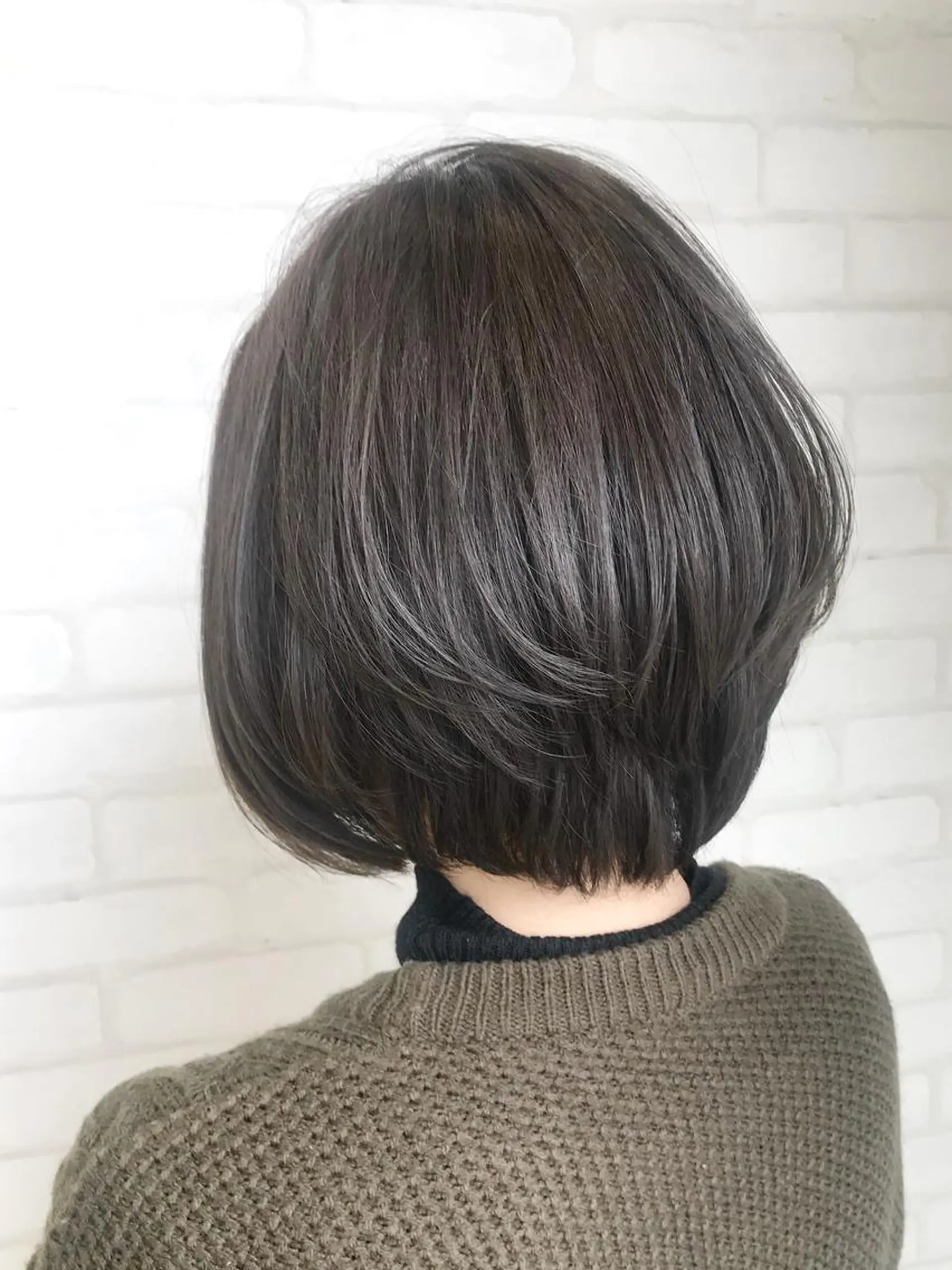 ショート カラー ショートボブ グレージュ イルミナカラー ボブ ショートヘア カット ヘアカラー トリートメント 高木 麻知子のヘアスタイル