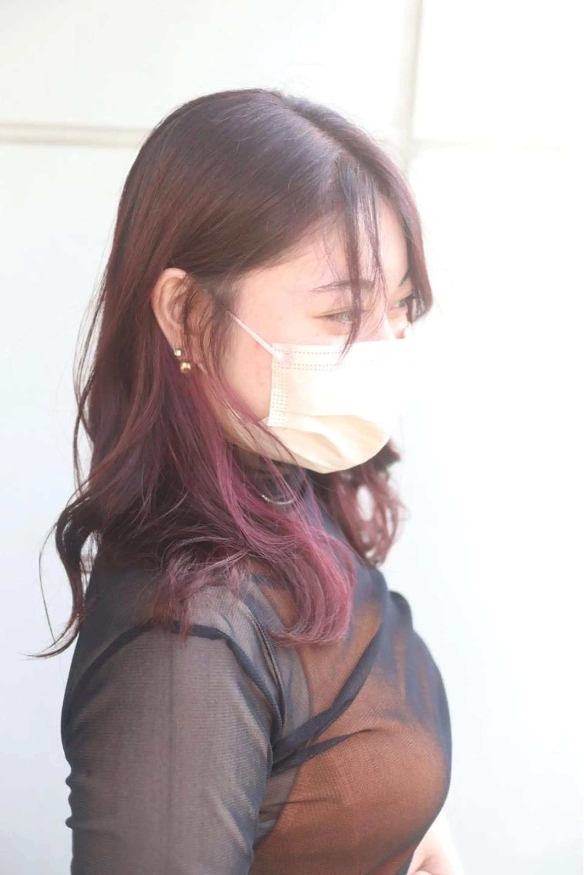 セミロング ヘアカラー トリートメント ✨池袋ブリーチ特化 Hibiki✨のヘアスタイル