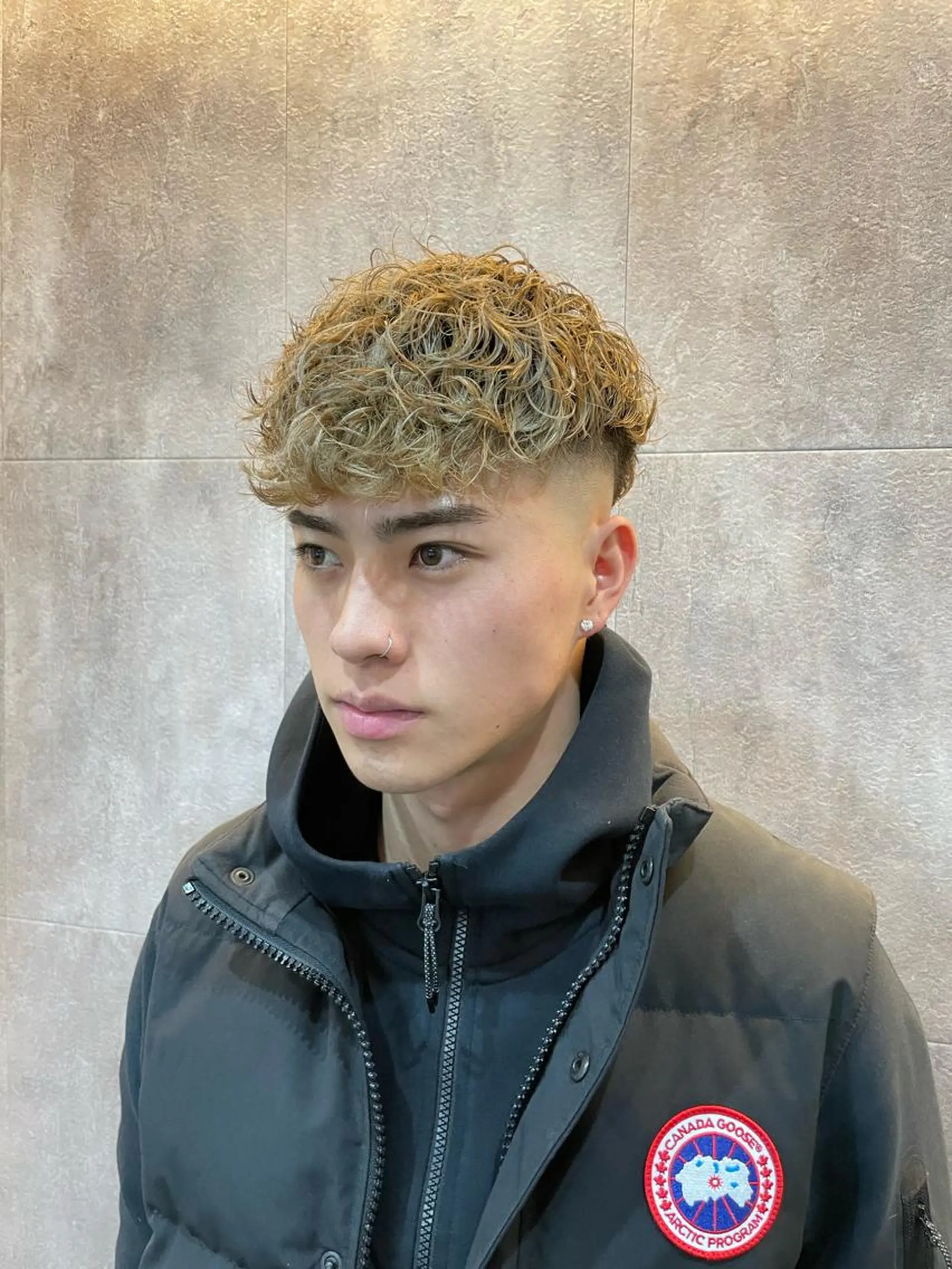 メンズ スペインカール カット パーマ 和歌山ランキング1位 井開のヘアスタイル