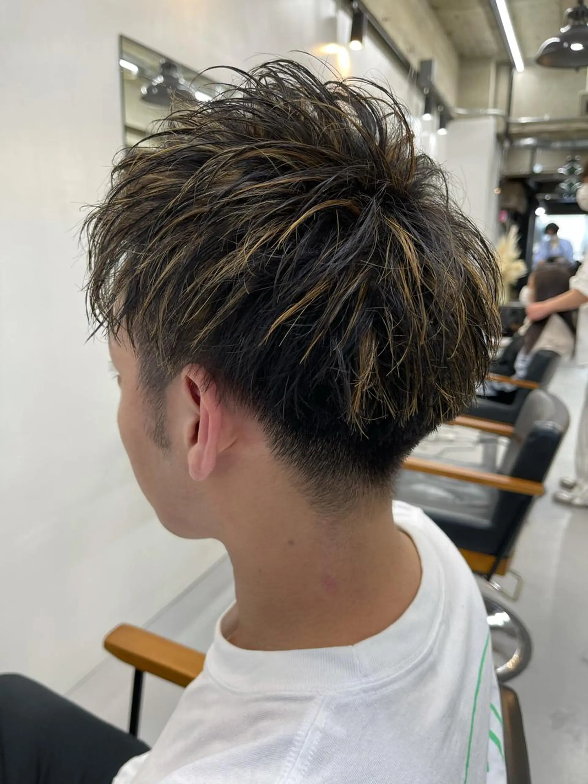 カラー メンズ カット ヘアカラー 森本裕/オーナー/ スパイラルパーマのヘアスタイル