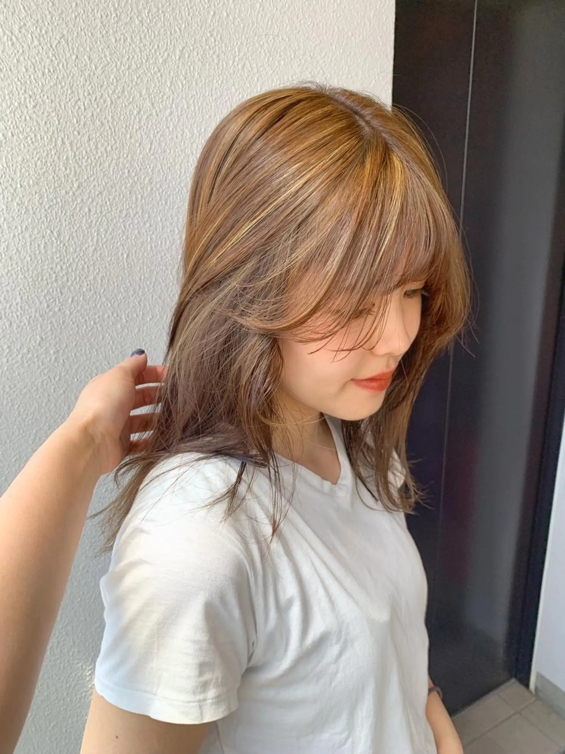 セミロング カラー ヘアカラー TONUKOA RUA下北沢店【トヌコア ルア】所属・丸山璃子 /パーマ/レイヤーのヘアスタイル