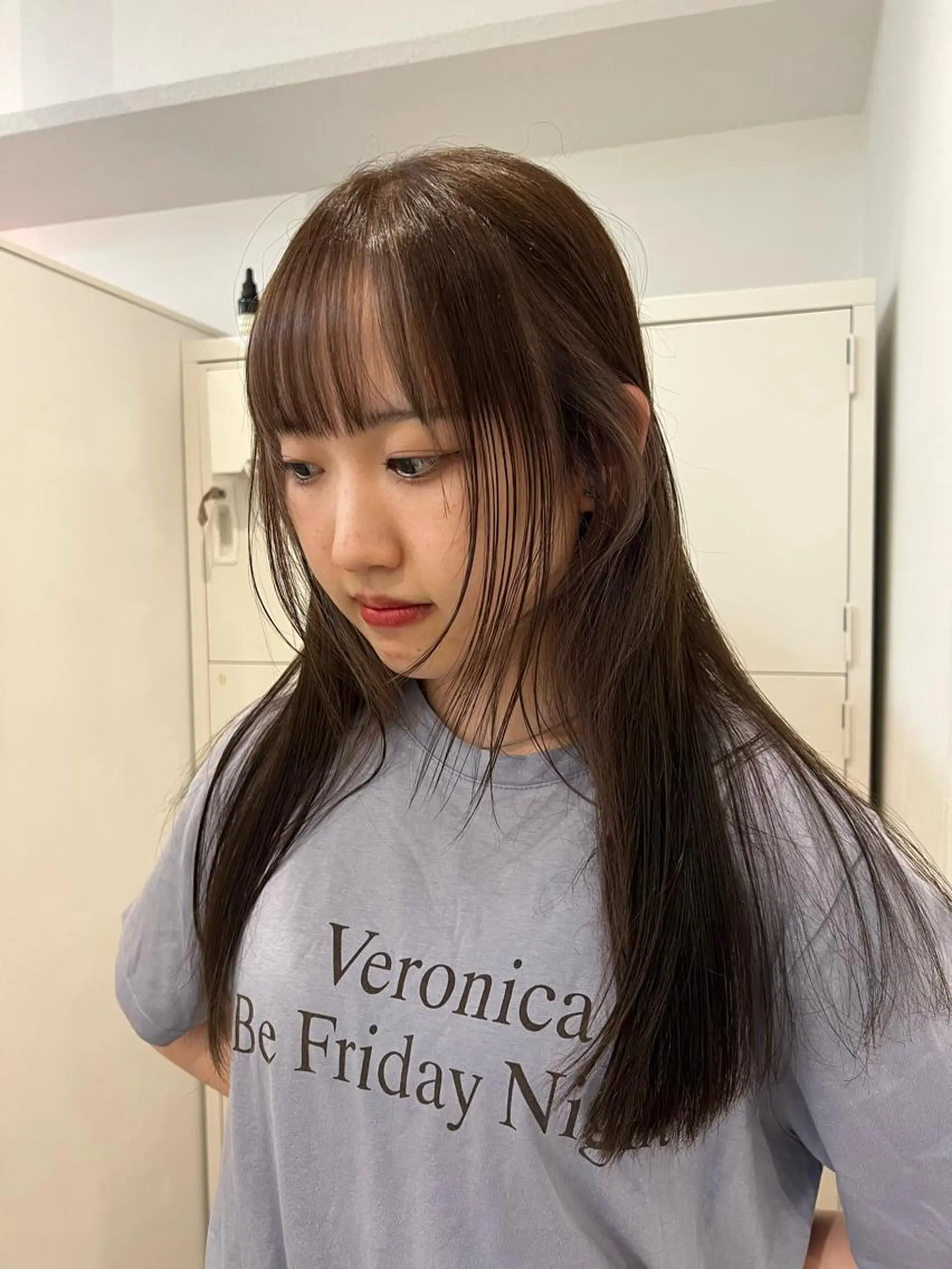 ロング カラー レイヤーカット ボブパーマNo.1のヘアスタイル