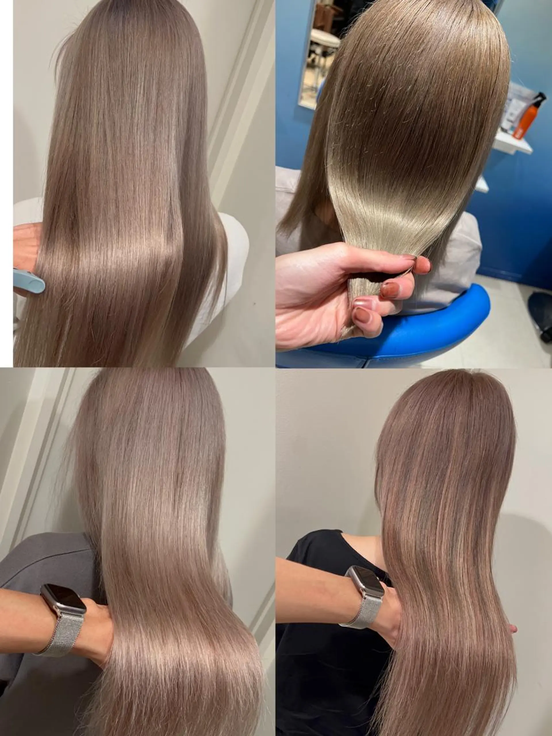 セミロング カラー ヘアアレンジ 🔥ハイトーンカラー ギャルNAOKI🔥のヘアスタイル