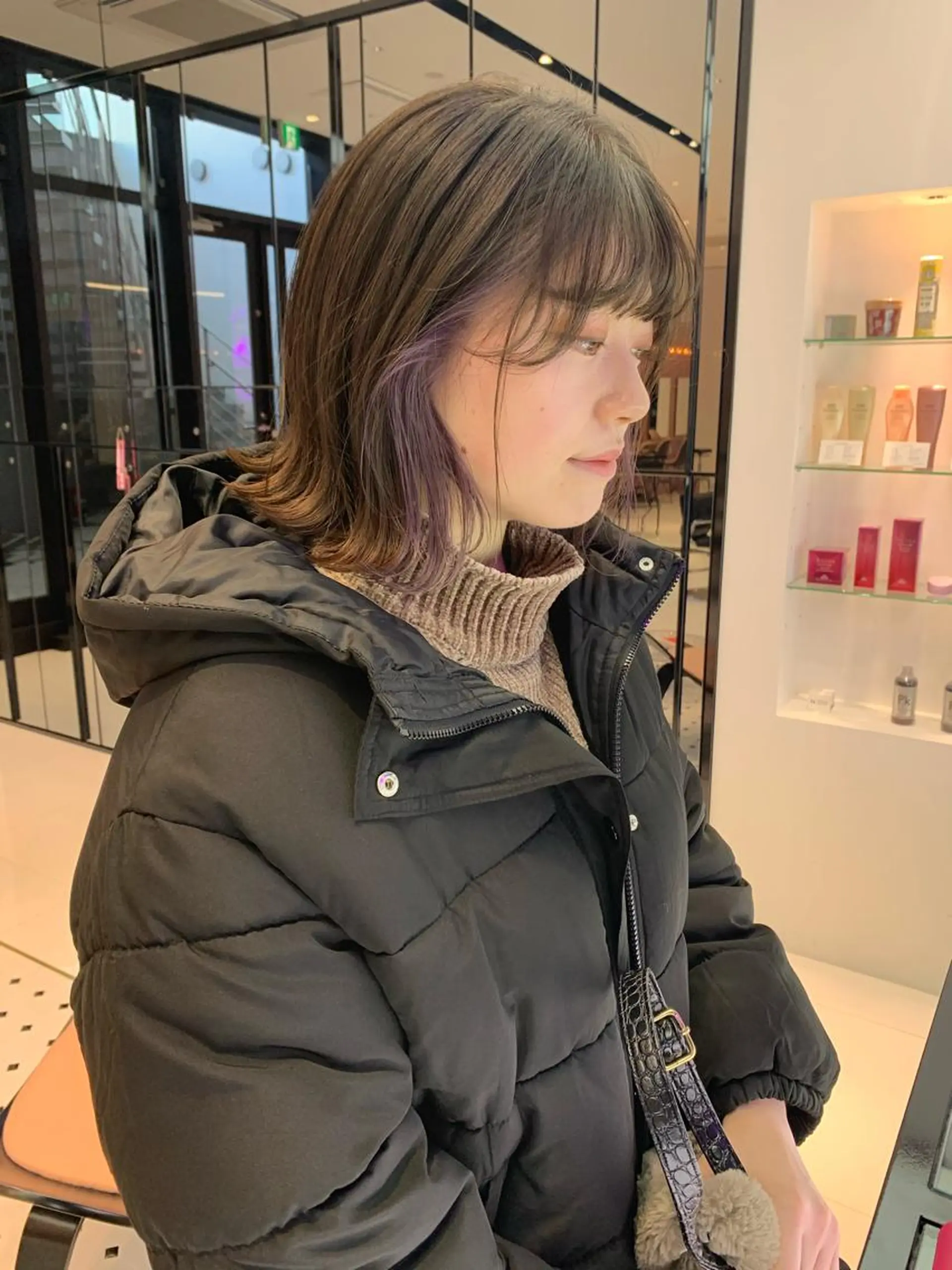 ショート カラー ハッシュカット/ハイ トーン/MANAMIのヘアスタイル