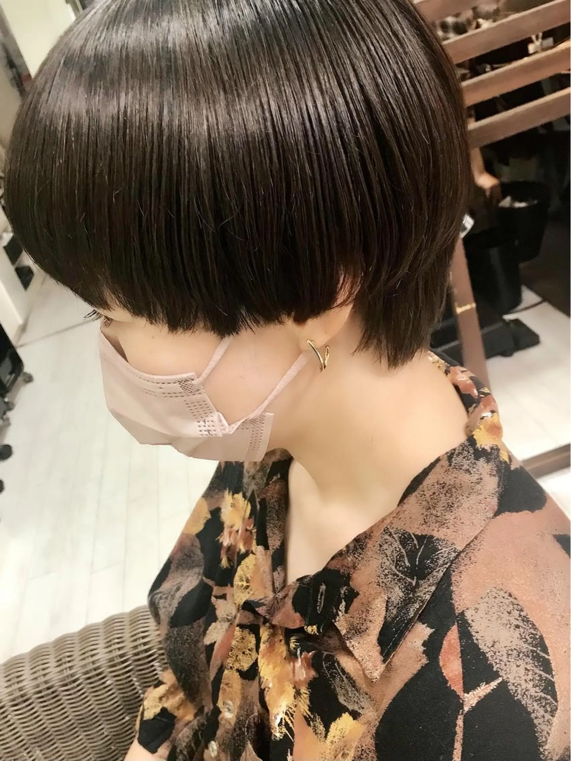 ショート ショートヘア カット ヘッドスパ ママ美容師 ＊ヒマワリのヘアスタイル