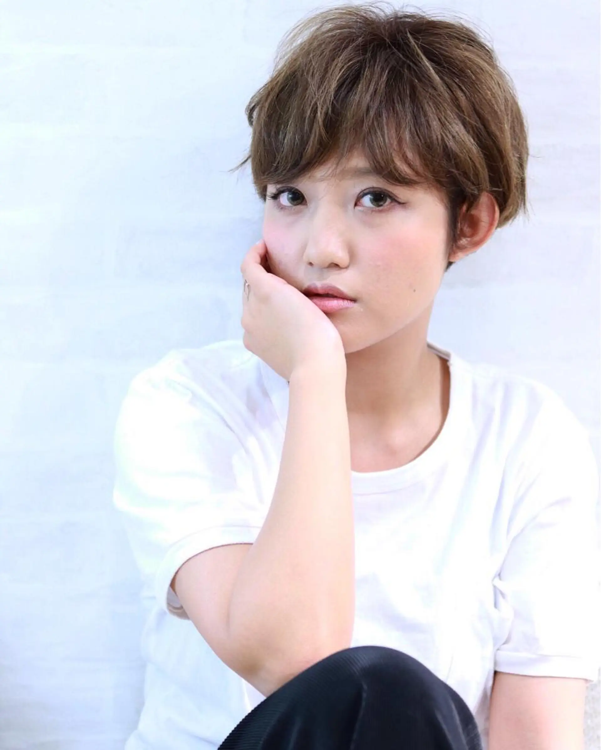 ショート カラー パーマ ヘアアレンジ ショートヘア 脱白髪染め特化GBG 自由が丘所属・【白髪ぼかし 専門GBG】自由が丘のヘアスタイル