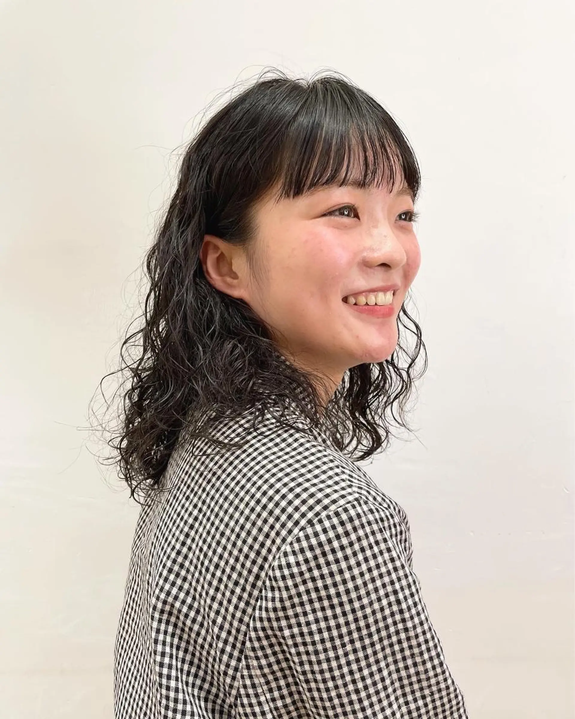 ミディアム パーマ 似合わせカット🫧 /パーマRINAのヘアスタイル