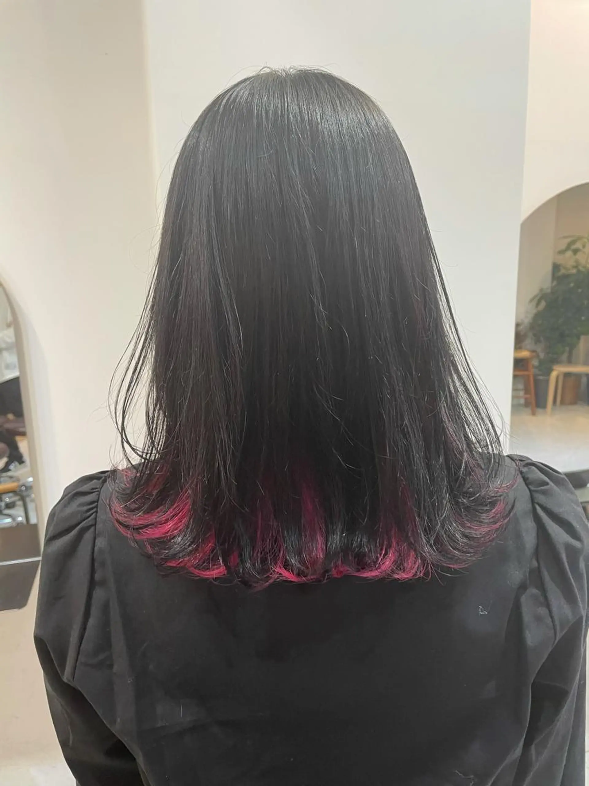 ミディアム カラー ピンクカラー レイヤーカット カット ヘアカラー 中目黒🌼 🌼ハナのヘアスタイル