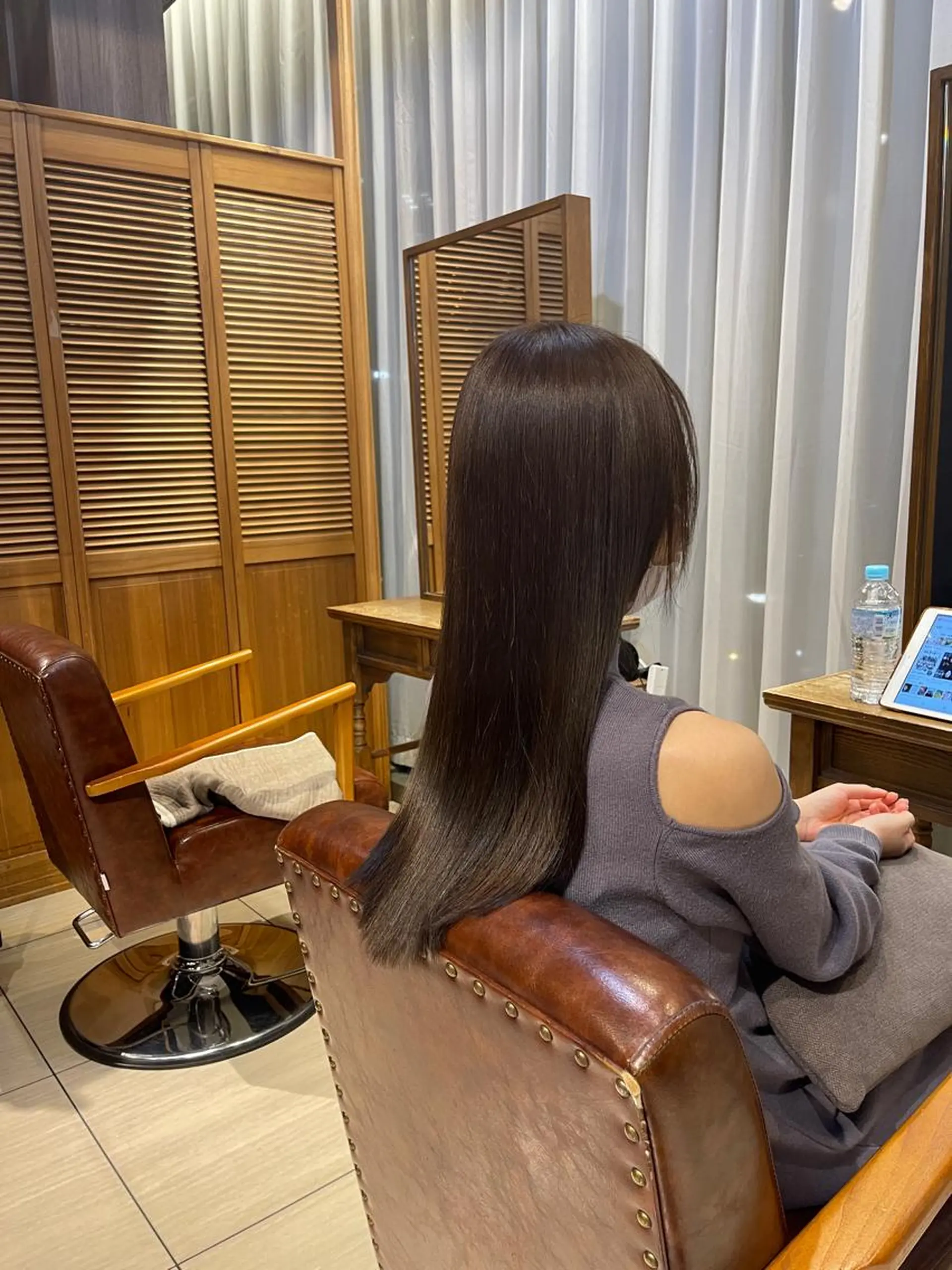 ロング パープルカラー トリートメント 六本木縮毛矯正/髪質 改善/LOANA鈴木のヘアスタイル