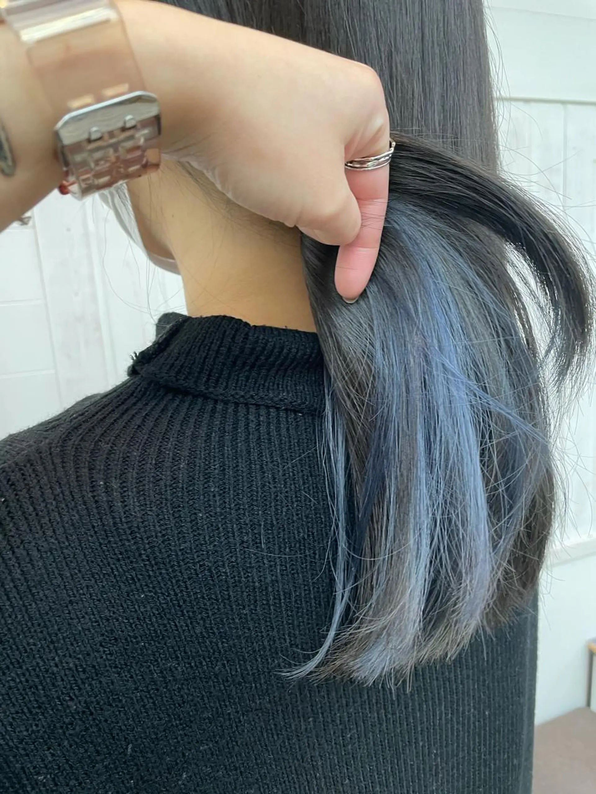 ロング カラー ヘアカラー トリートメント 前髪顔周り✂️店長 ❤️アマミヤ❤️のヘアスタイル