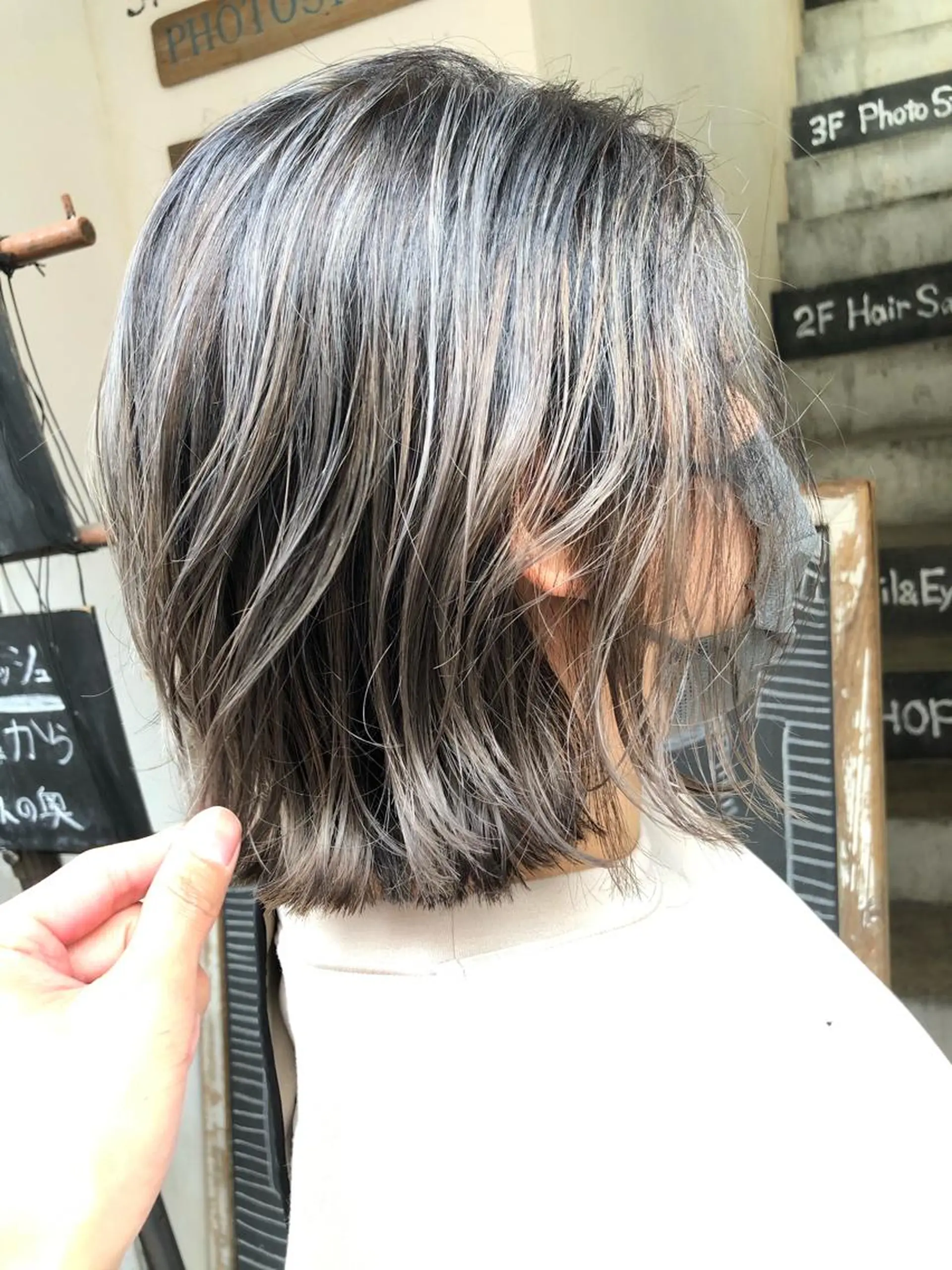 カラー バレイヤージュ カット ヘアカラー 舘野 太嘉宏のヘアスタイル