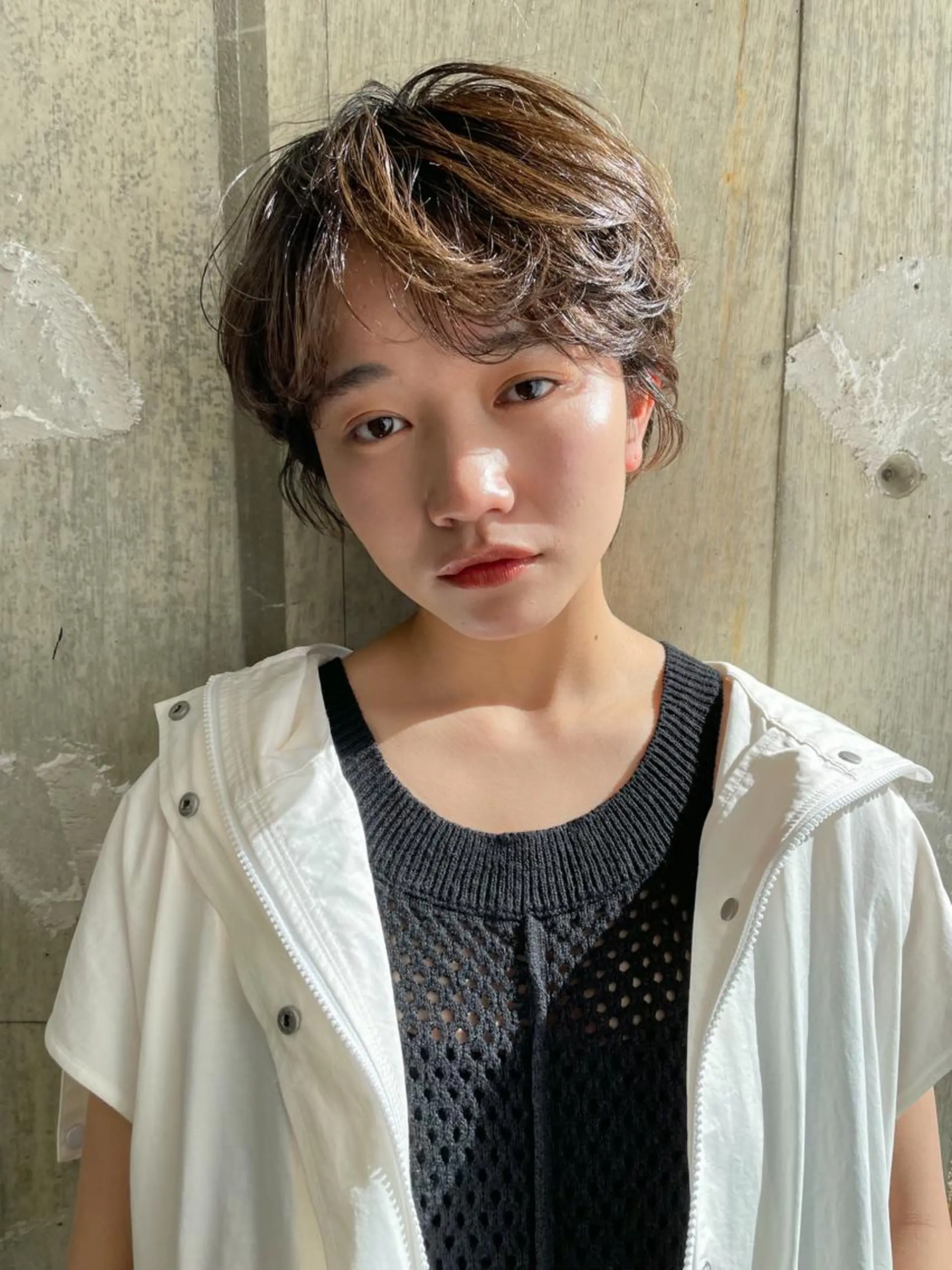 ショート パーマ パーマ/レイヤー 岩山丈一郎のヘアスタイル