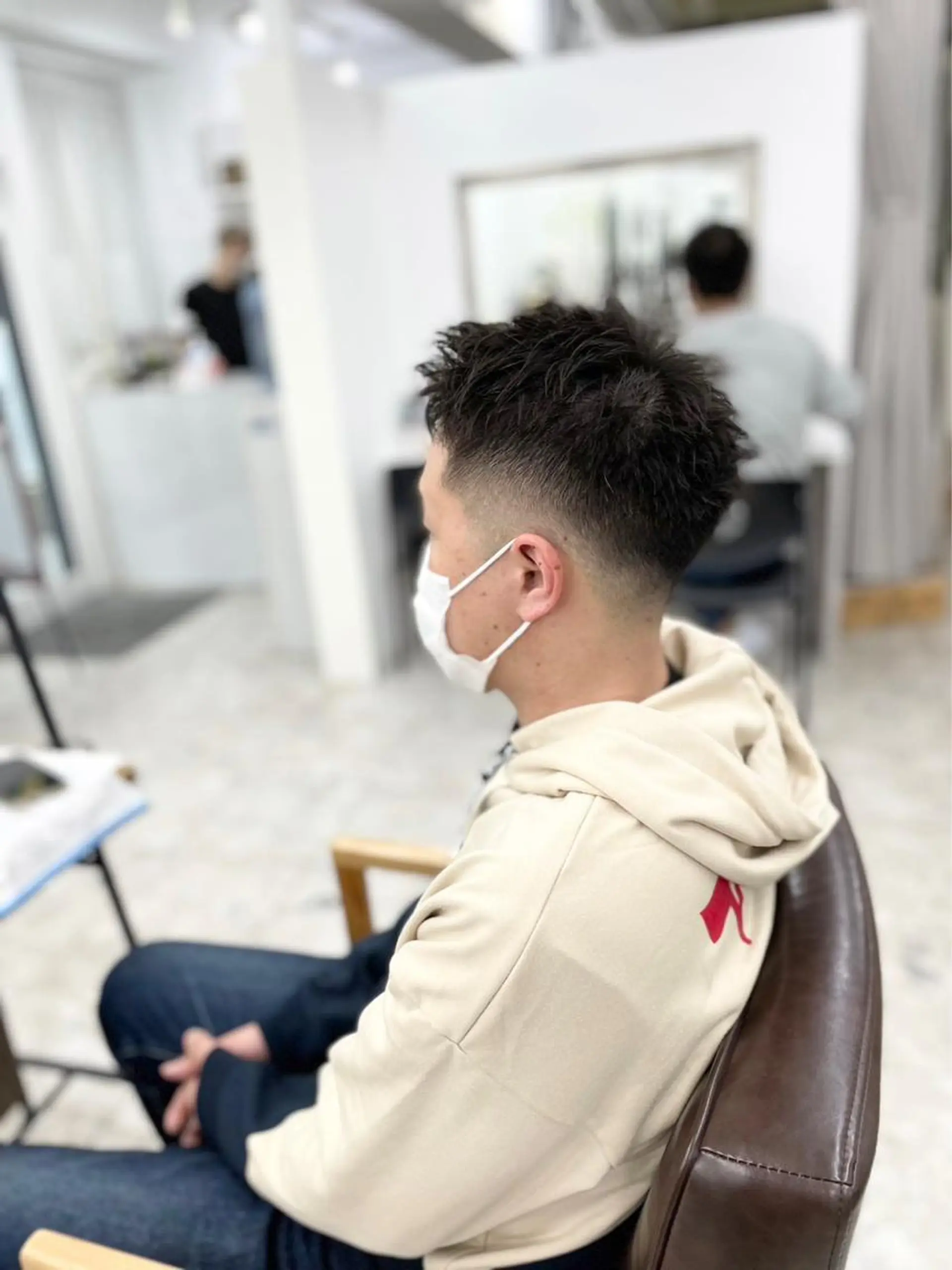 ショート メンズ カット 縮毛矯正 ハイライト&曲がる 縮毛矯正特化 玉置のヘアスタイル