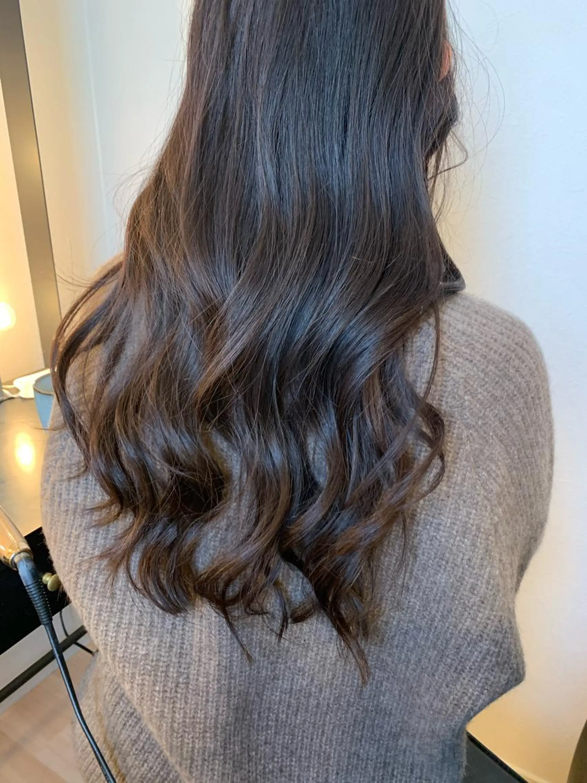 ロング カット ヘアカラー ルービック難波／韓国 /艶カラー/KAZUのヘアスタイル
