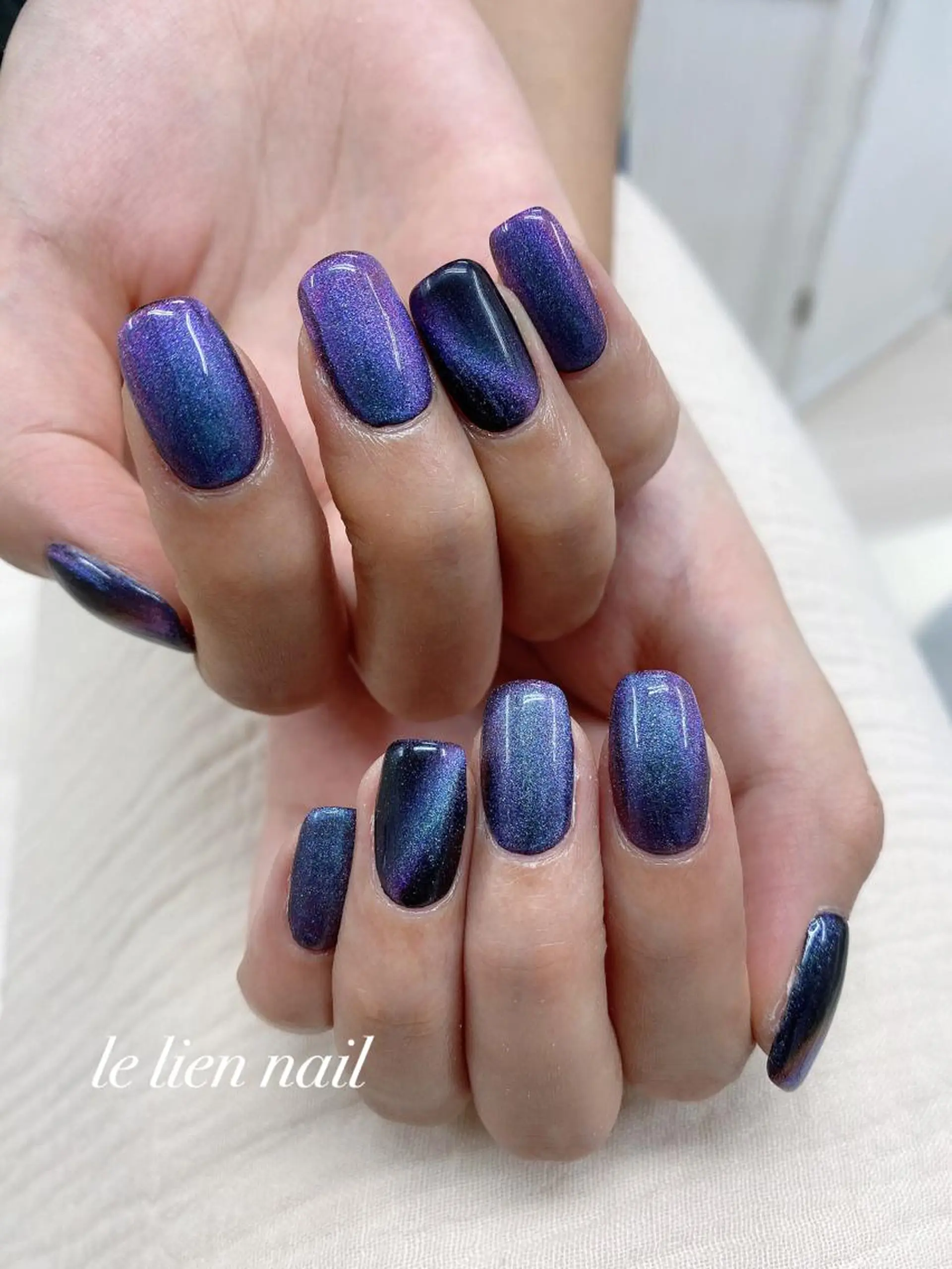 ネイル ハロウィン マグネットネイル le lien nailのネイルデザイン