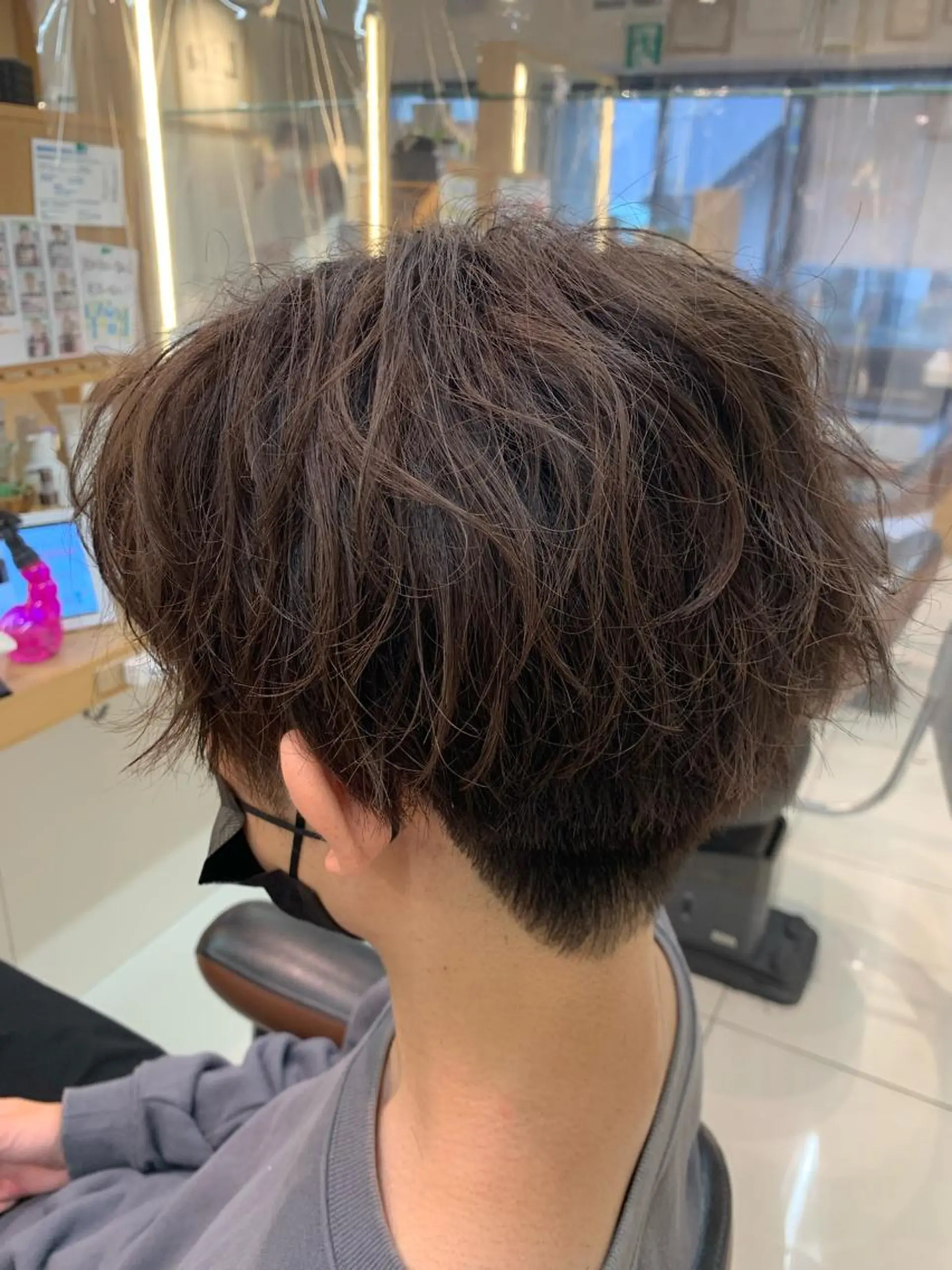 メンズ カット ヘアカラー パーマ 透明感カラー/ ダブルカラー /ソラのヘアスタイル