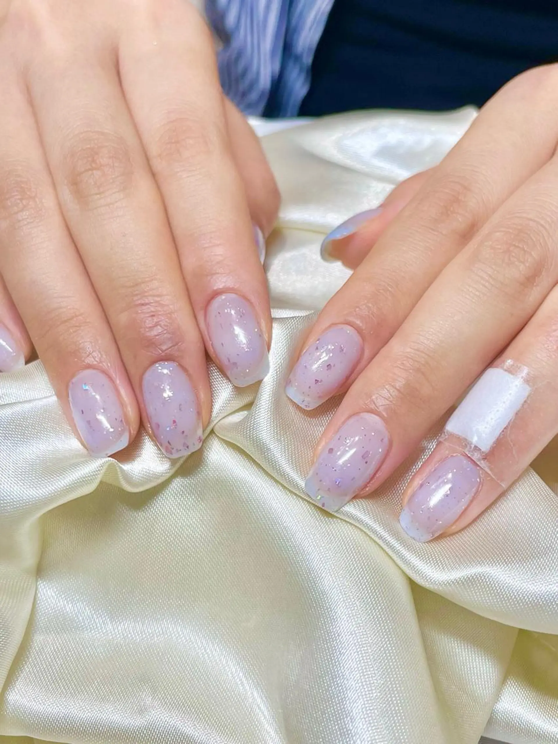 ネイル ラメ(グリッター) ワンカラーネイル Nail Salon Y.のネイルデザイン