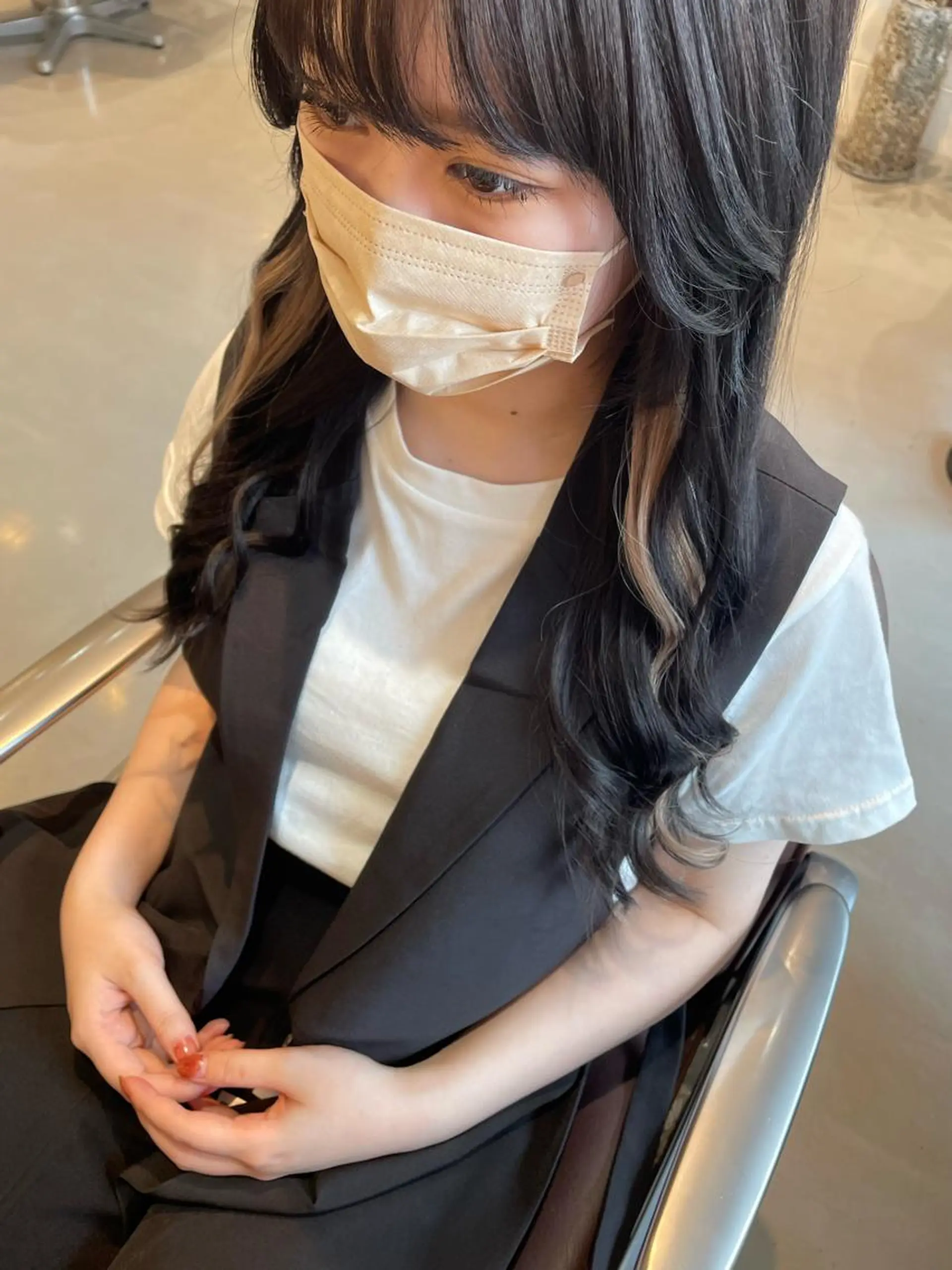 ロング エクステ ロング chic  有山 美瑠のヘアスタイル