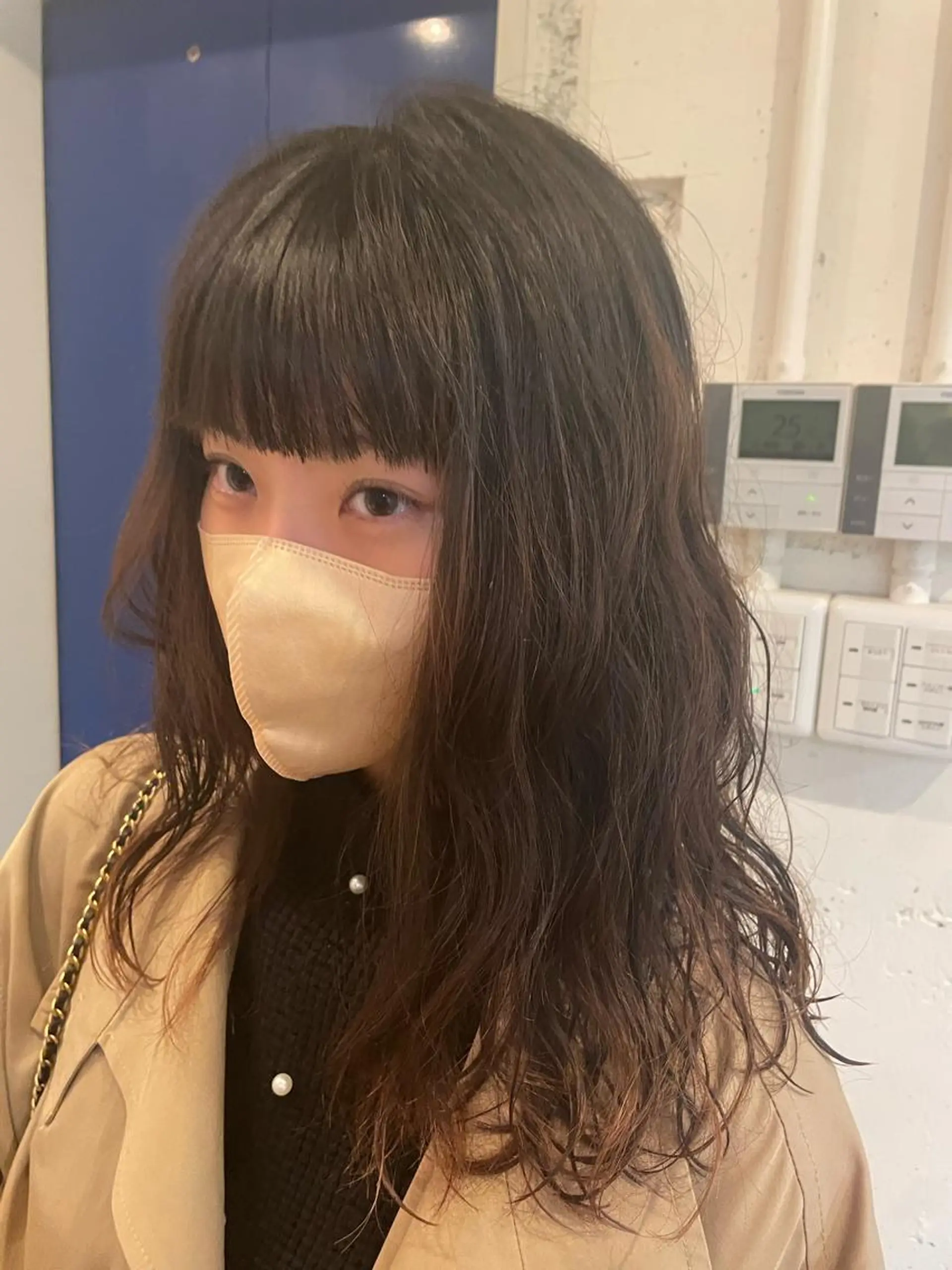 ミディアム パーマ カット パーマ トリートメント レイヤー／似合わせ TAKUYAのヘアスタイル