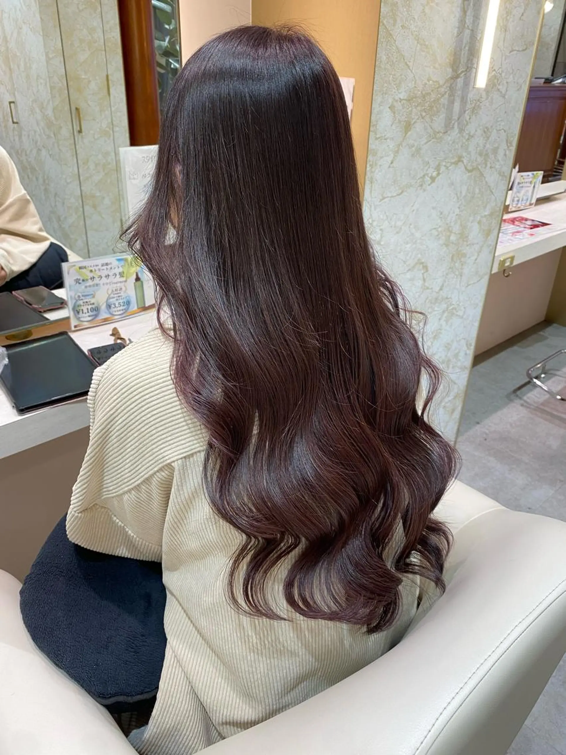 ロング カラー 店長/mao/ 前髪/顔周りカットのヘアスタイル