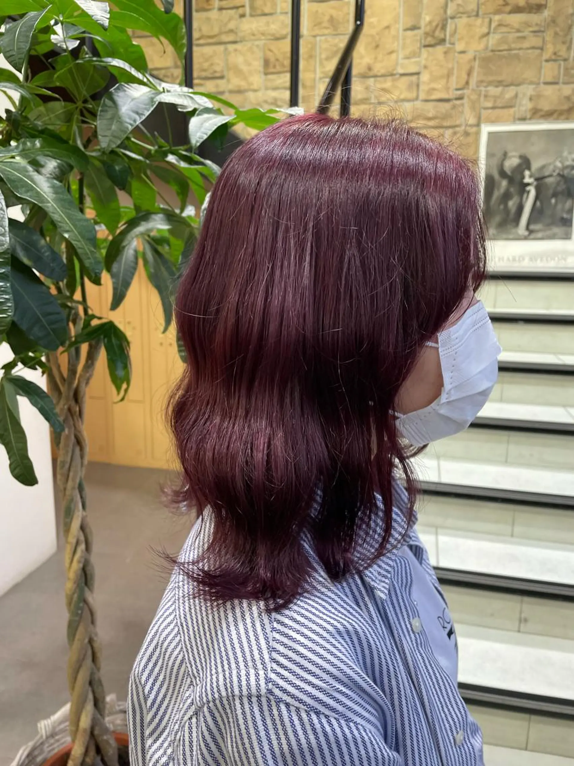 ミディアム 艶髪カラー🫧 髪質改善🪽萩原のヘアスタイル