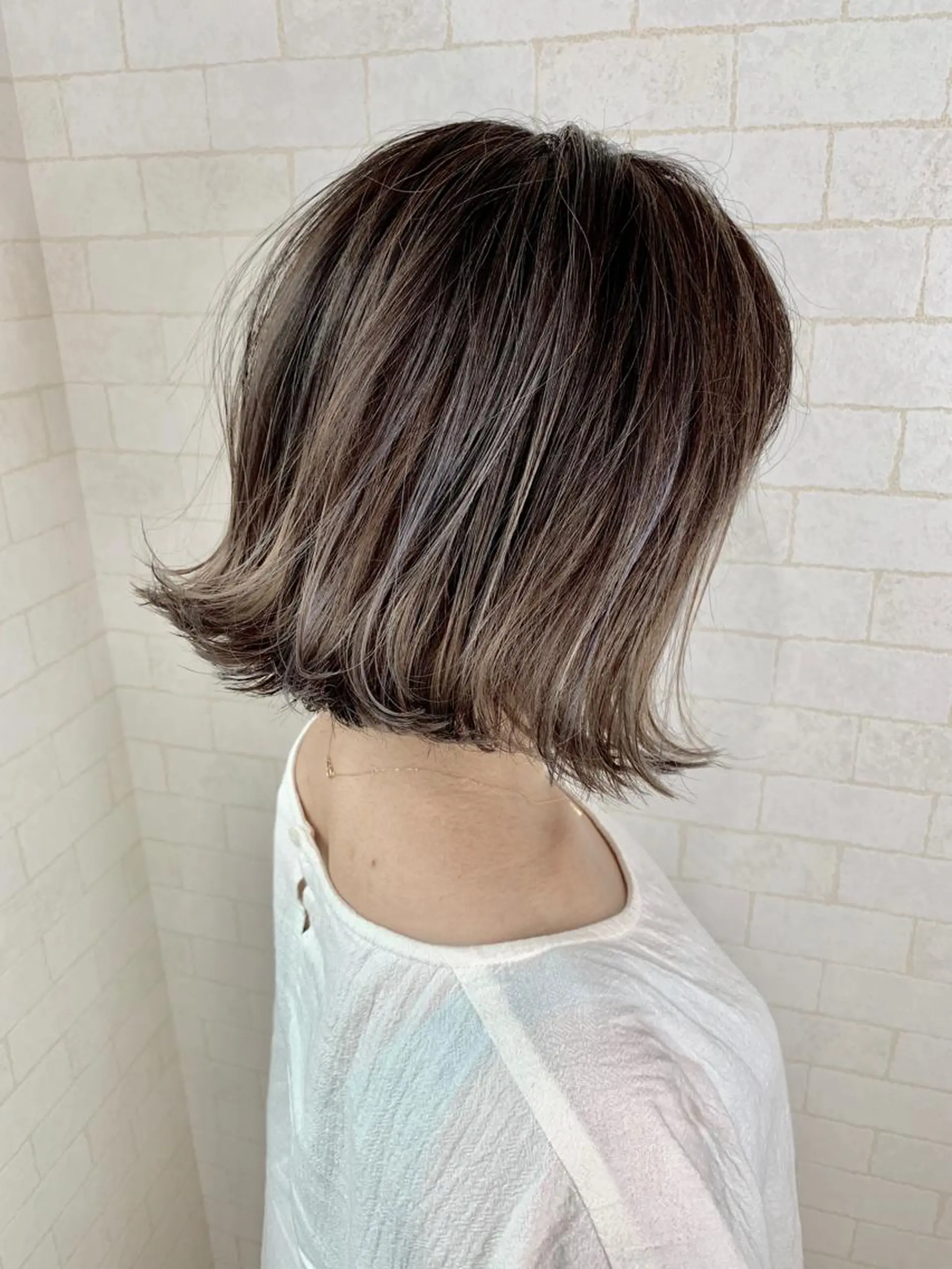 ミディアム カラー 神野 雅樹のヘアスタイル