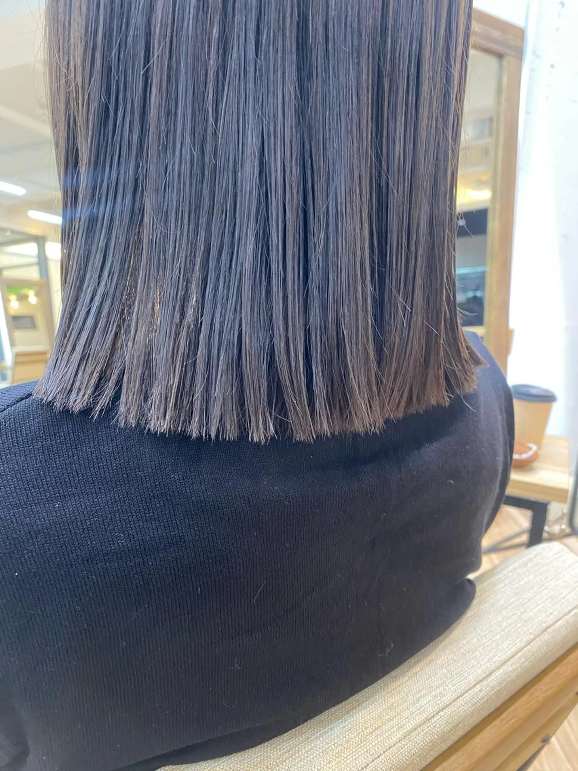 セミロング おおつき ありかのヘアスタイル