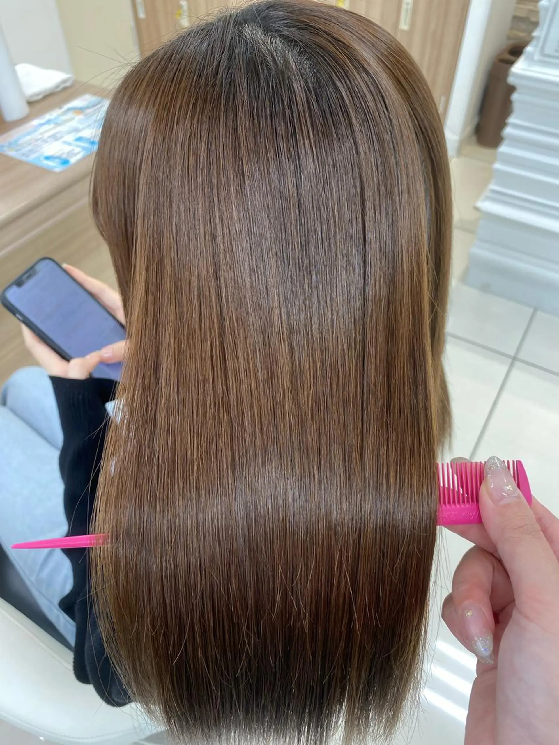 ロング パーマ 縮毛矯正 トリートメント SONOKA 🦋のヘアスタイル