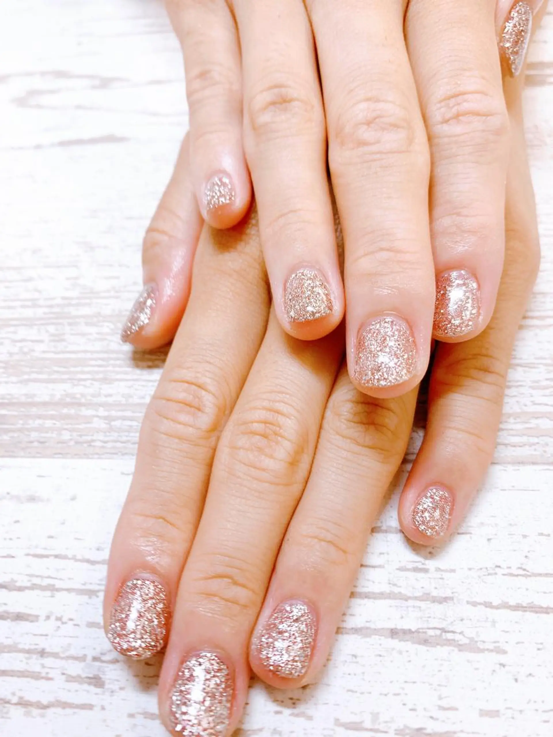 ネイル ラメ(グリッター) ワンカラーネイル ハンドネイル Story nail所属・Story nail Sakuraのネイルデザイン