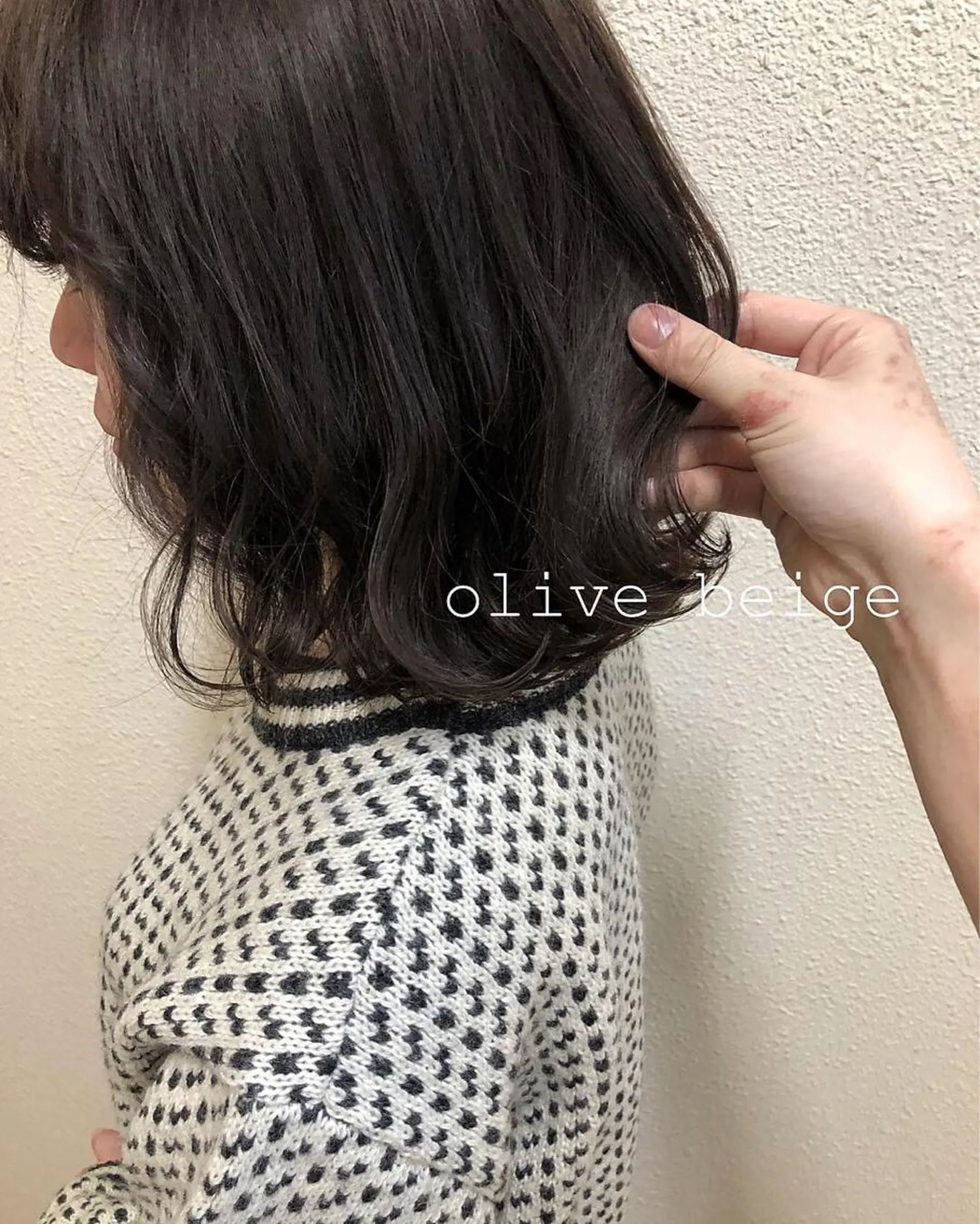 ミディアム カラー カット ヘアカラー ツキノキ ミナのヘアスタイル